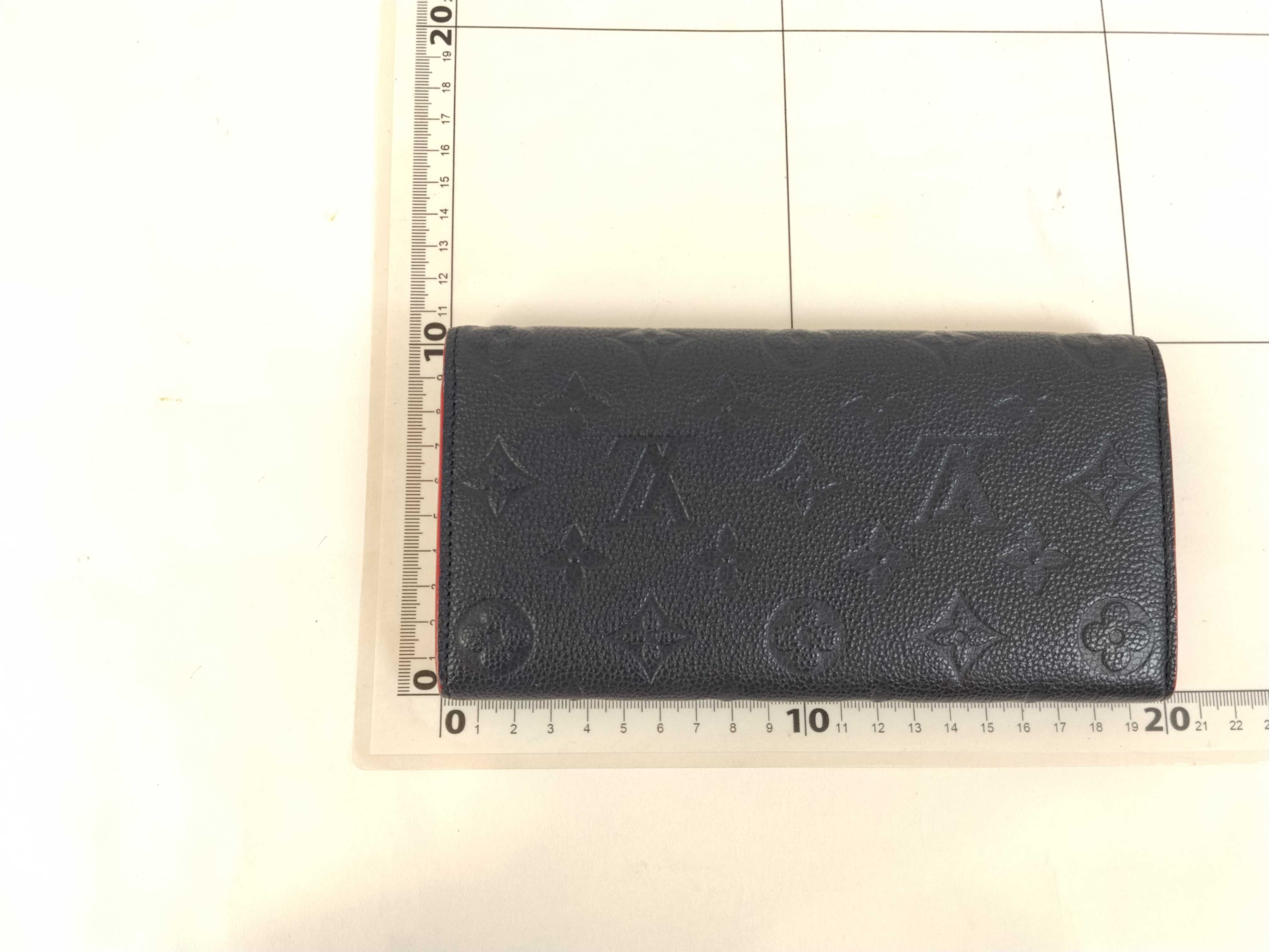 Monogram Empreinte Portefeuille Amy M69417 RFID Marine Rouge Wallet — view 2