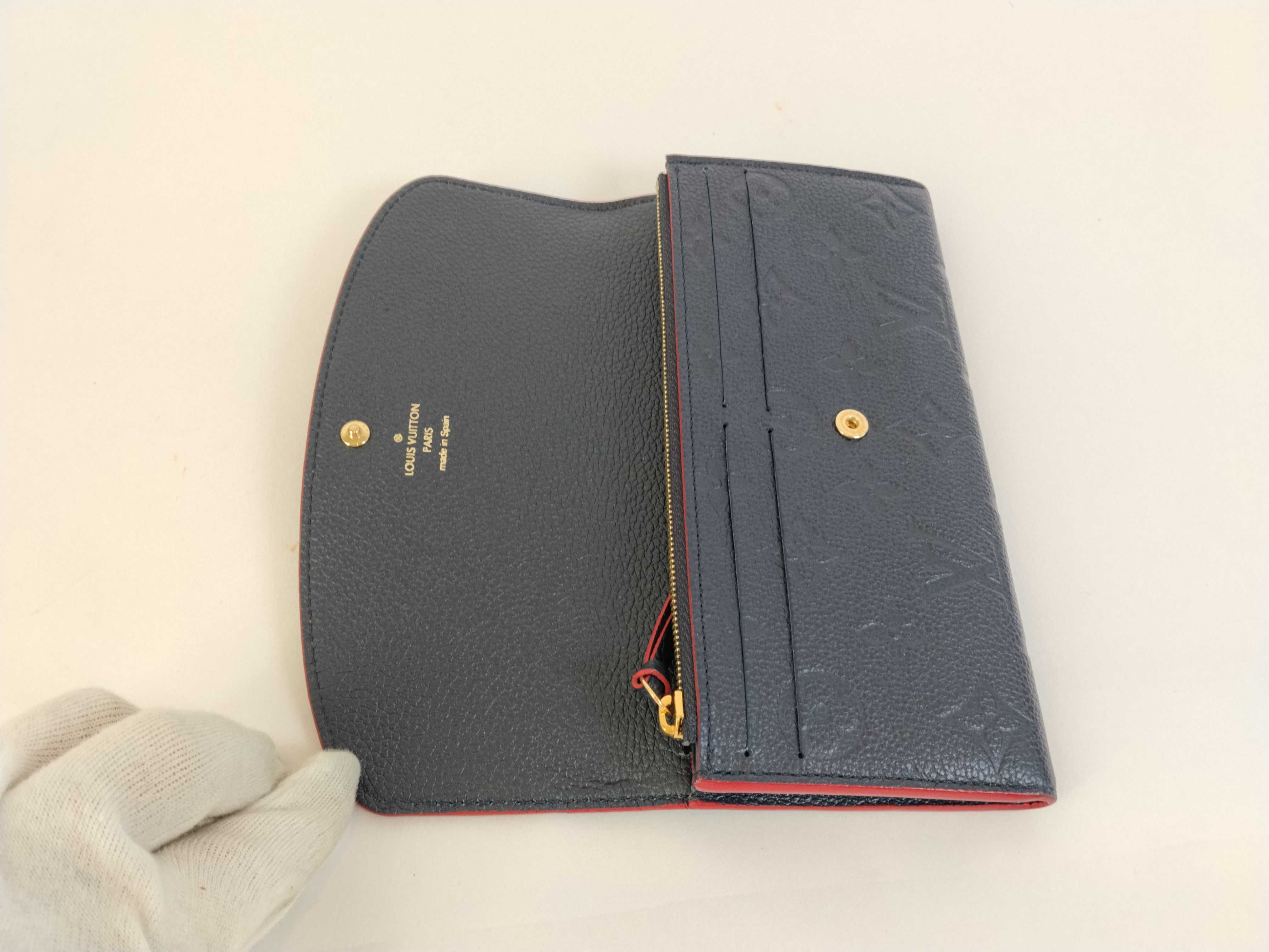 Monogram Empreinte Portefeuille Amy M69417 RFID Marine Rouge Wallet — view 8