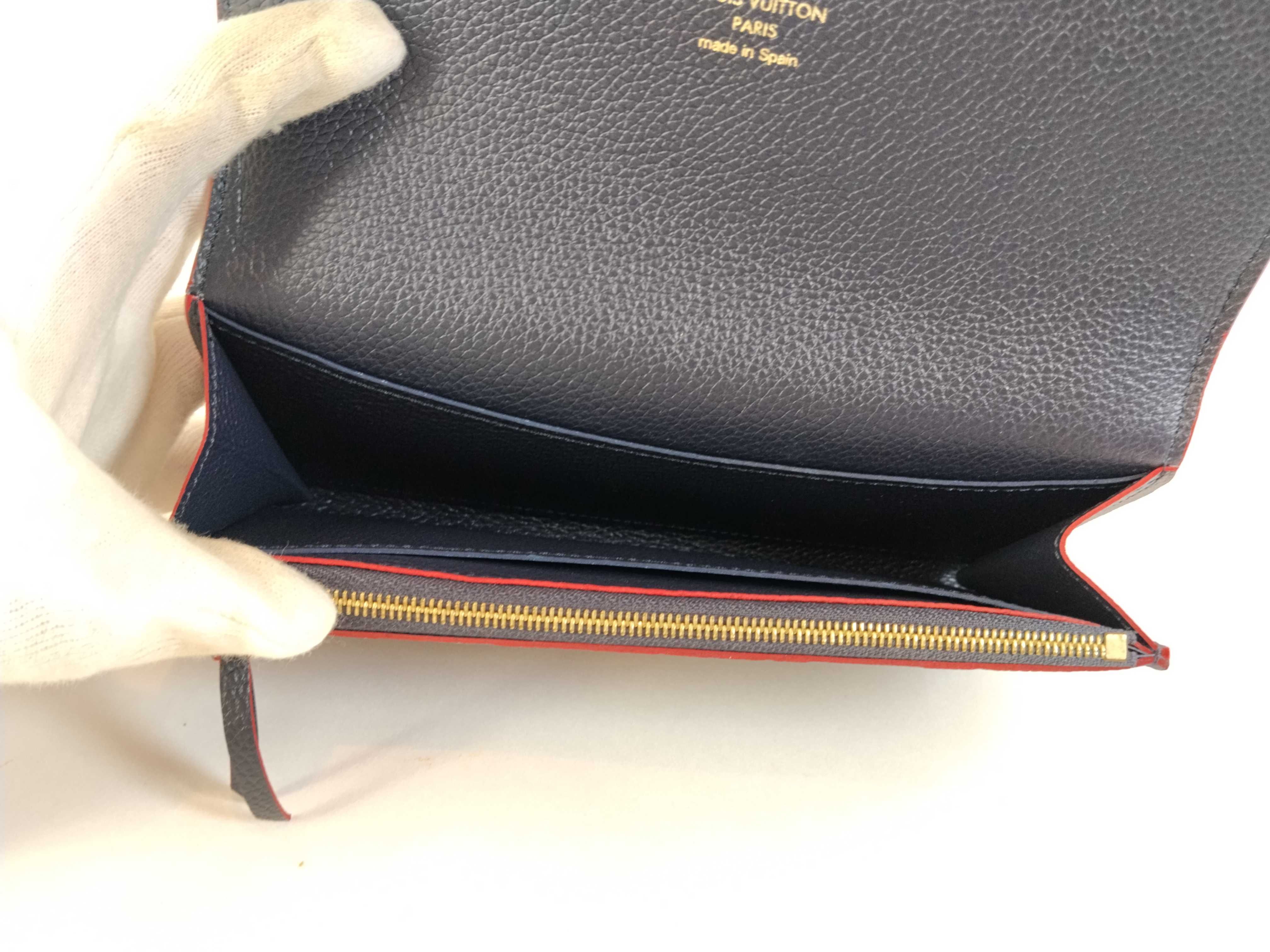 Monogram Empreinte Portefeuille Amy M69417 RFID Marine Rouge Wallet — view 9