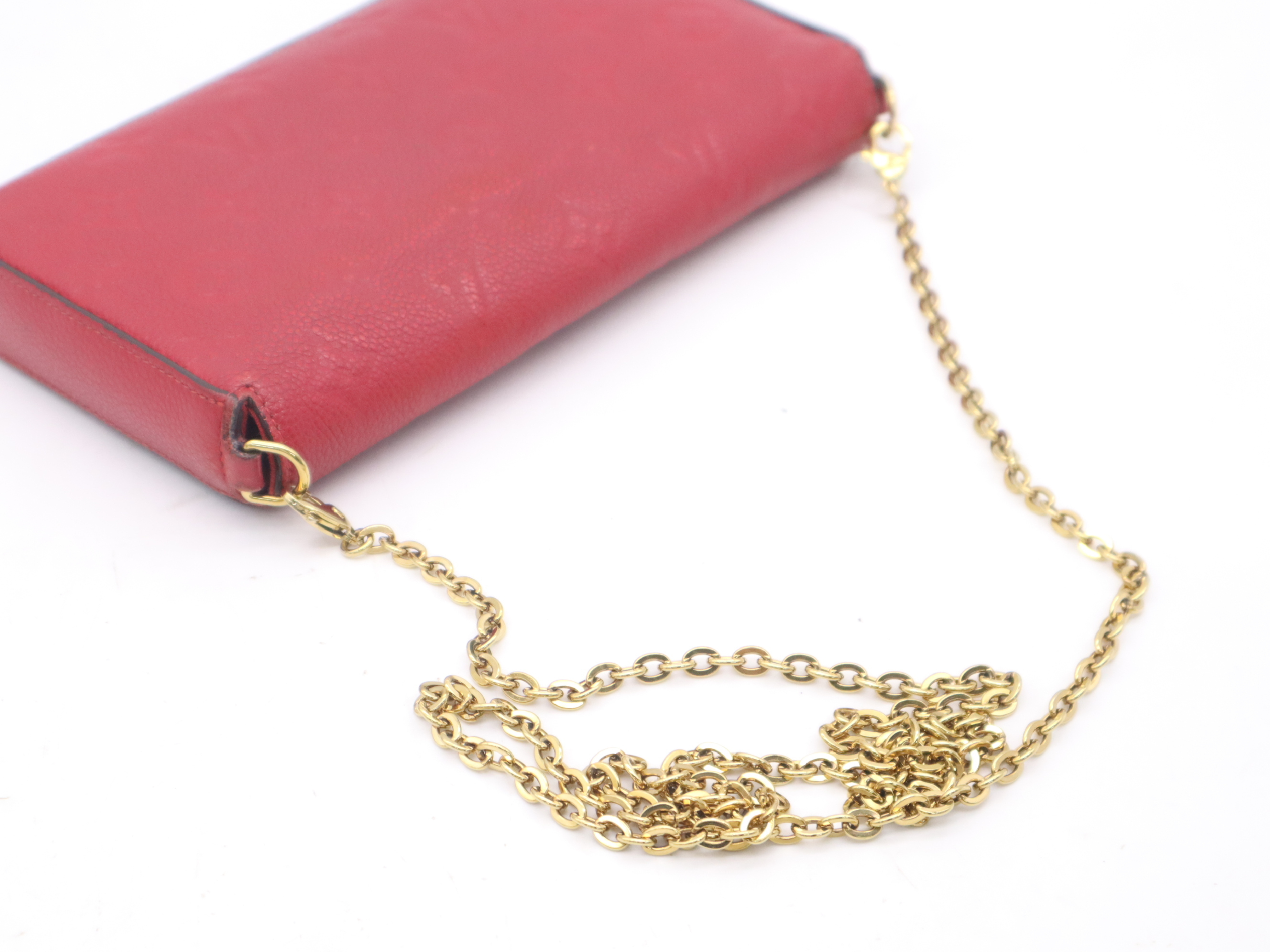 M83025 Monogram Empreinte Pochette Felicie Scarlet RFID Detected Shoulder Bag — view 6