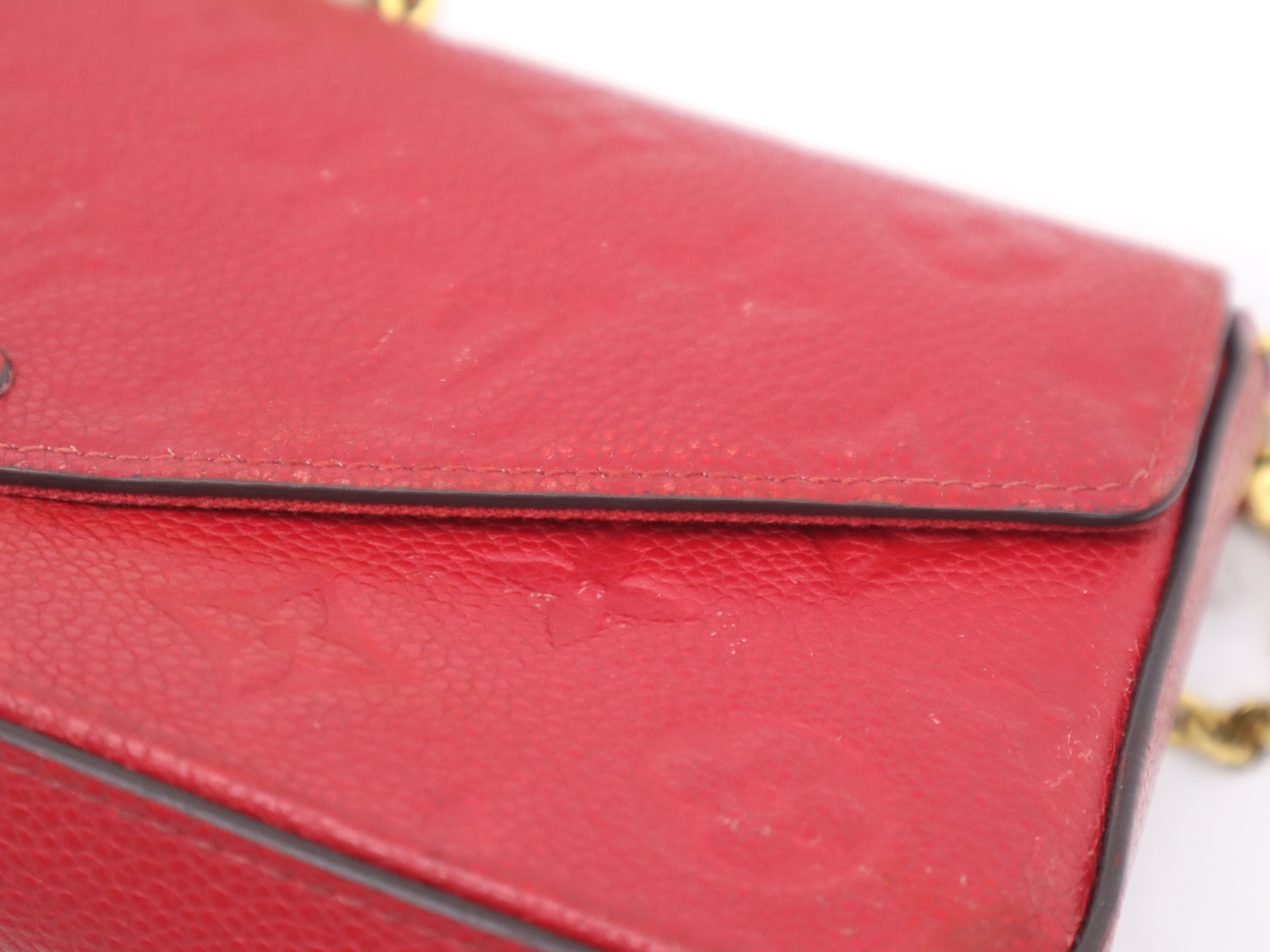 M83025 Monogram Empreinte Pochette Felicie Scarlet RFID Detected Shoulder Bag — view 9