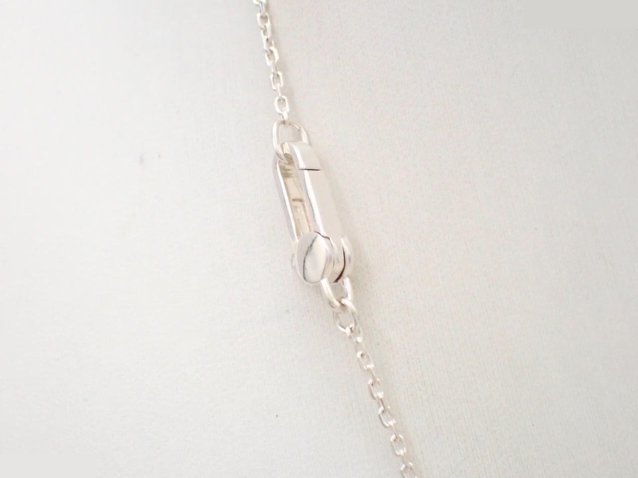 Logo heart necklace, 925 sterling silver, 8.2g, chain approximately 48cm. — view 2