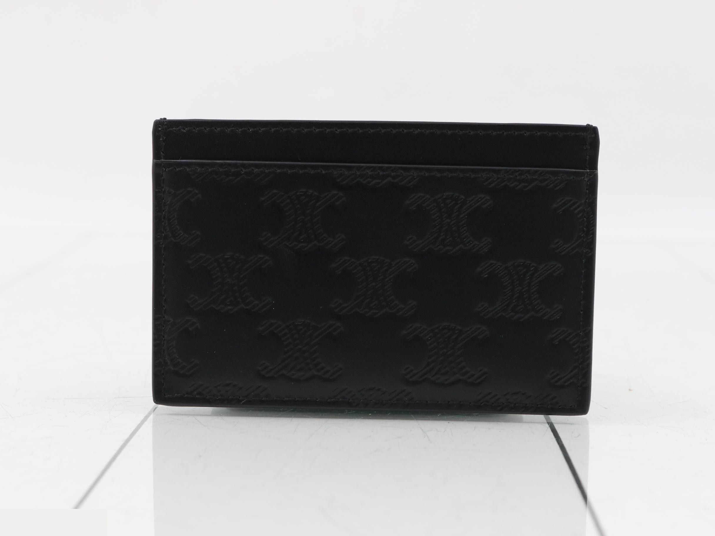 Triomphe card case, unused, black. — view 2