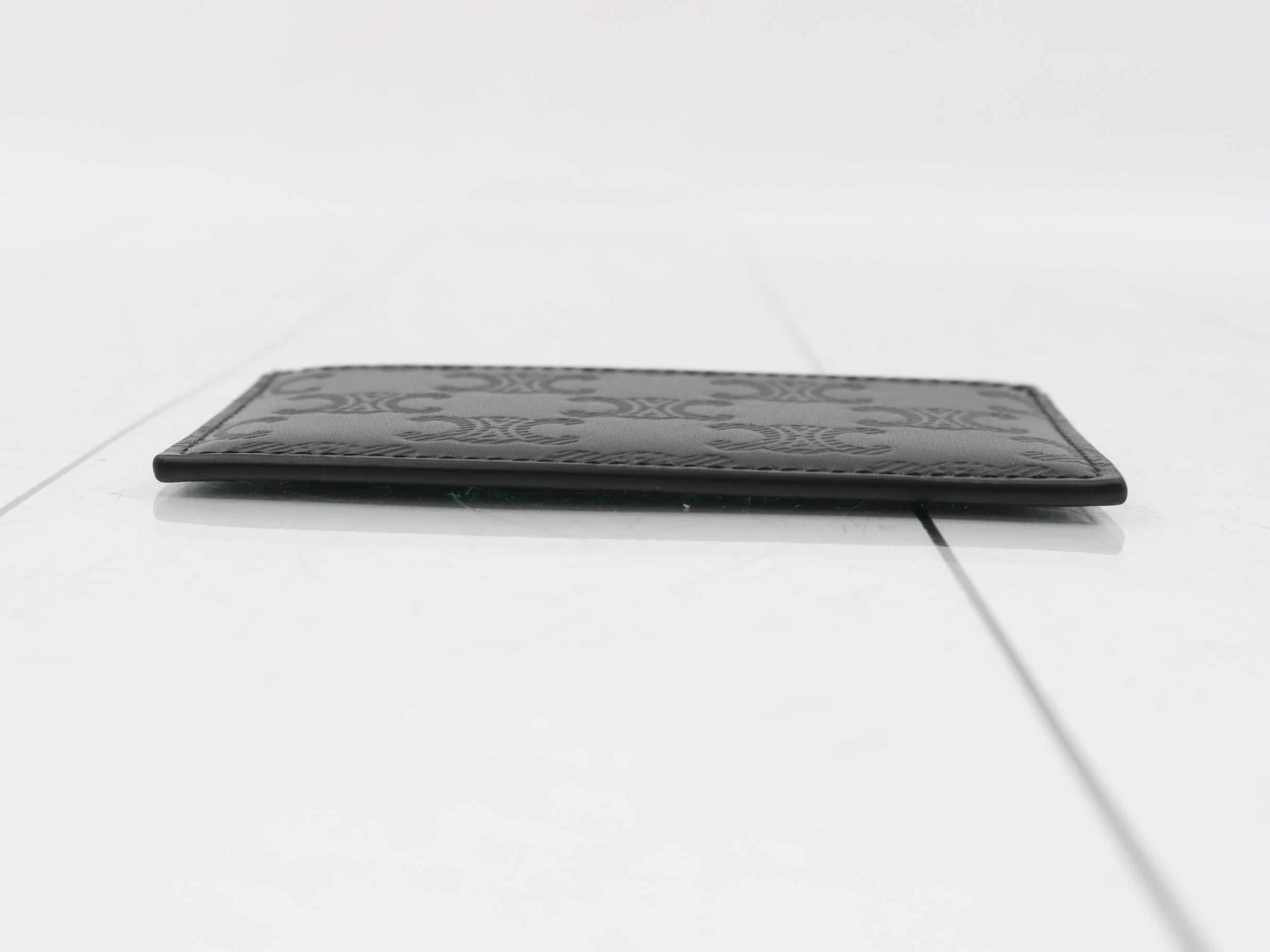 Triomphe card case, unused, black. — view 3