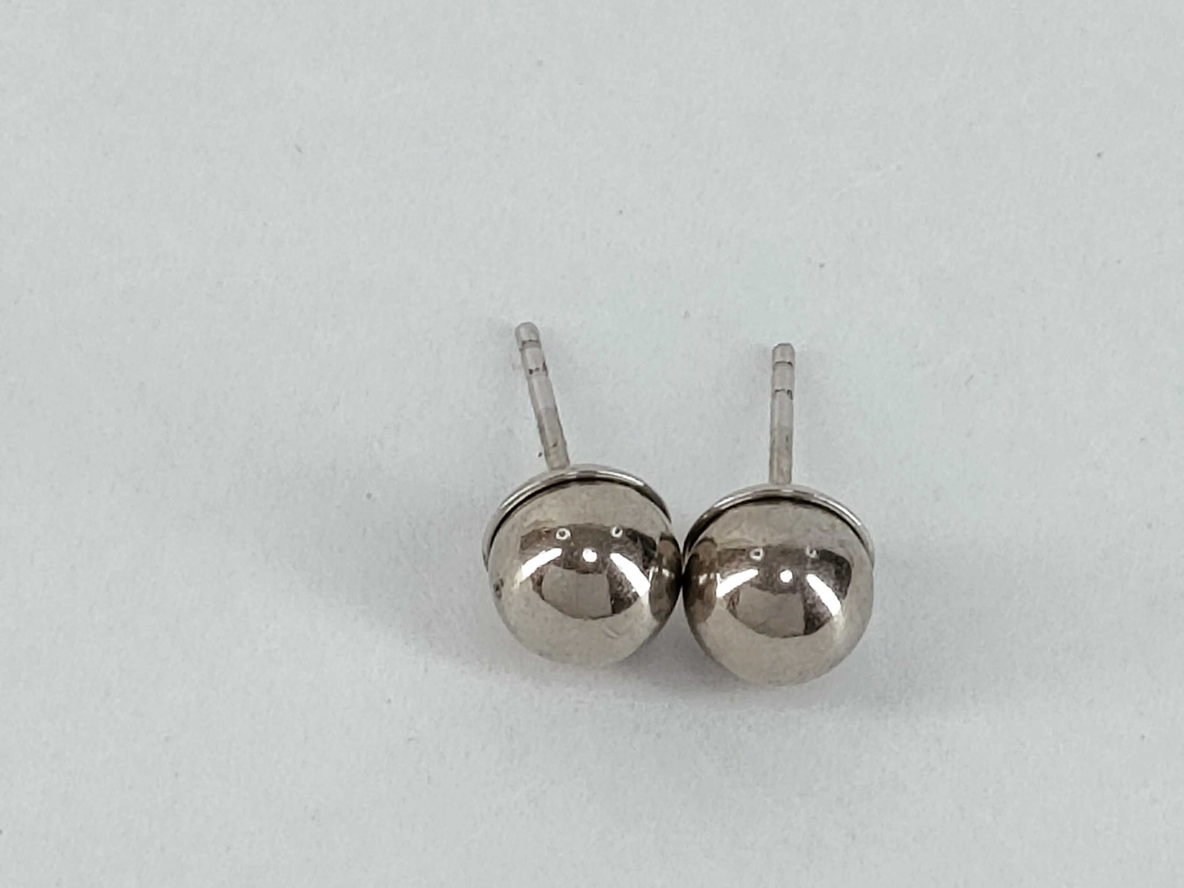 Tribal Clear Ball Earrings — view 2
