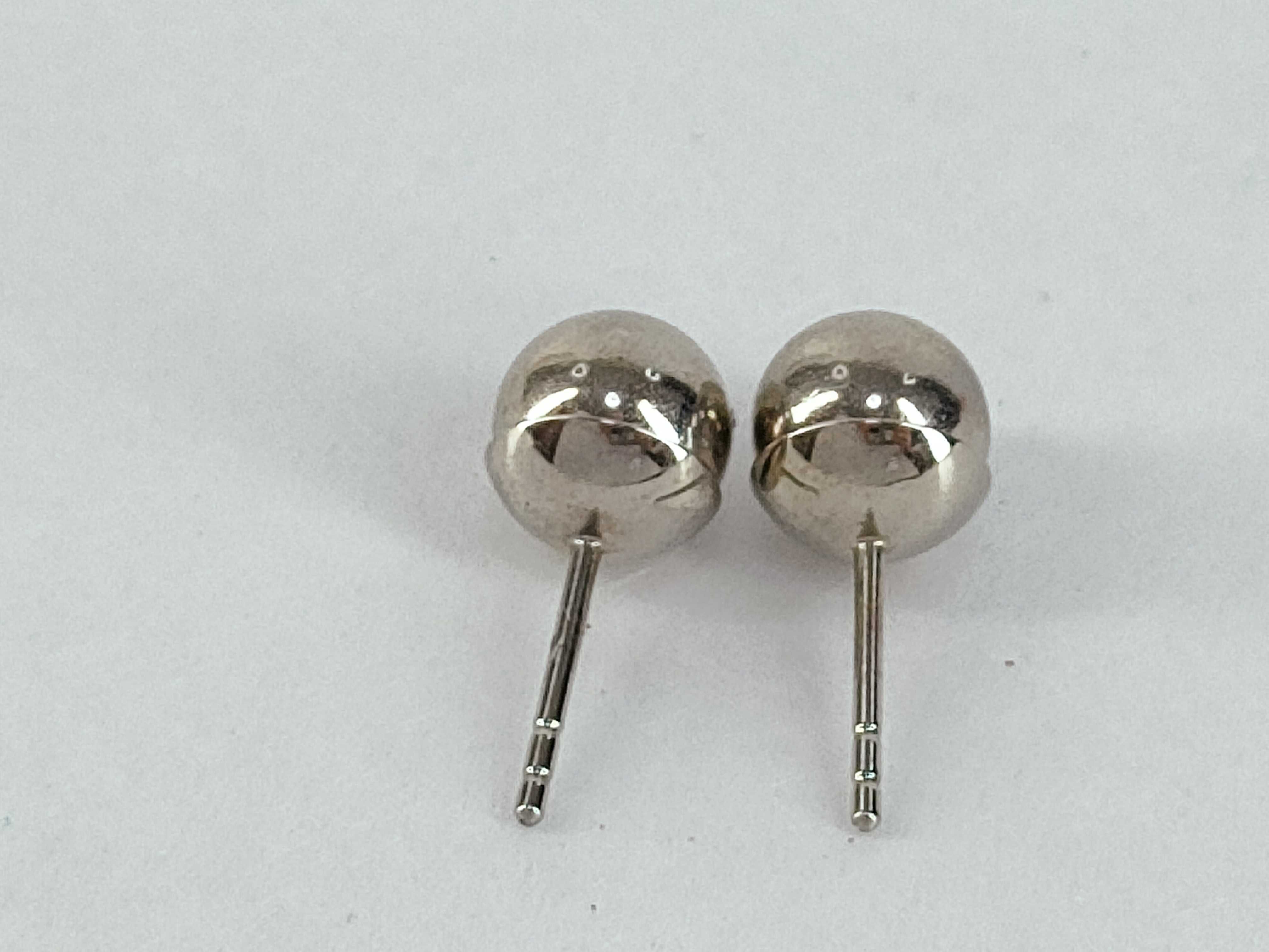 Tribal Clear Ball Earrings — view 3