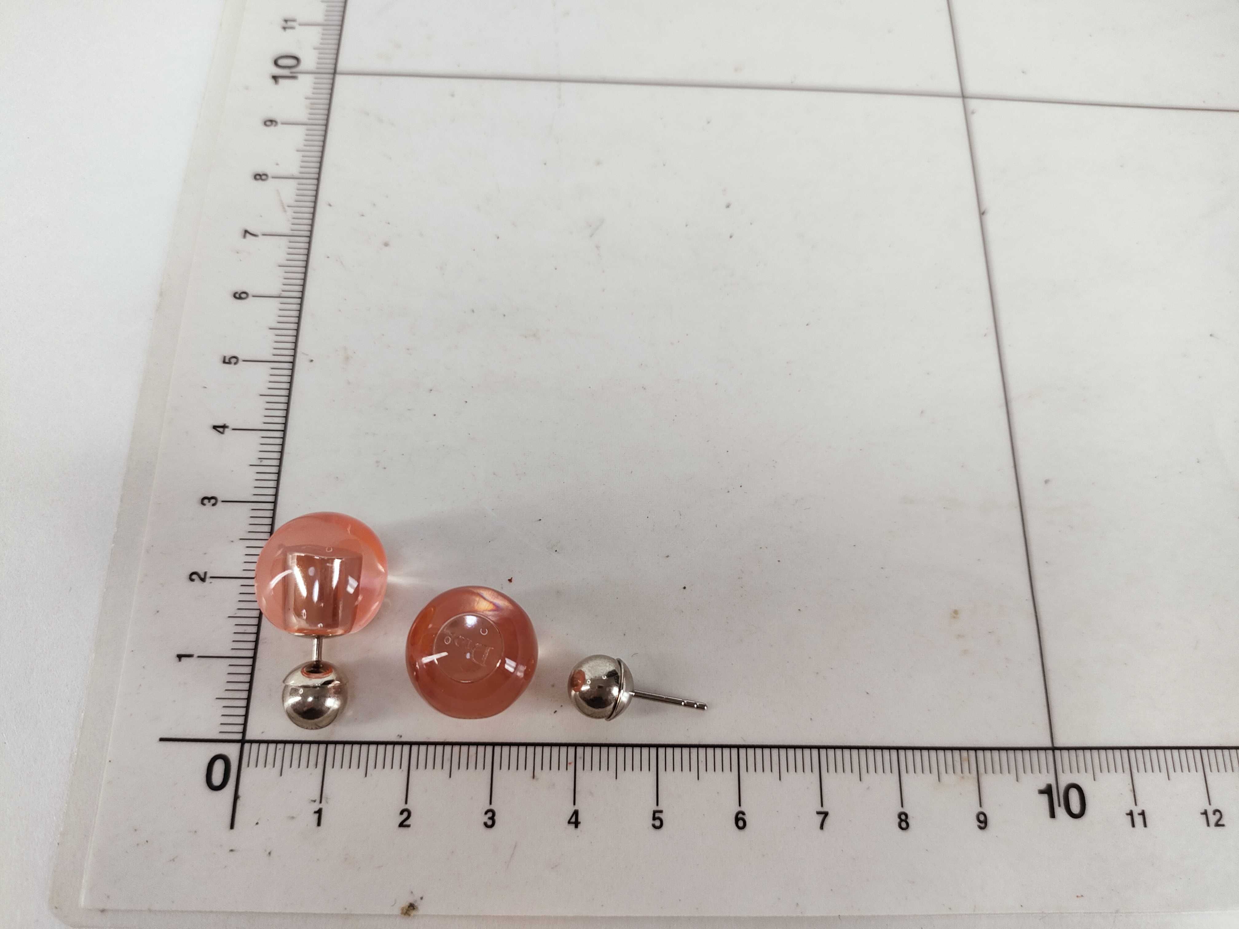Tribal Clear Ball Earrings — view 10