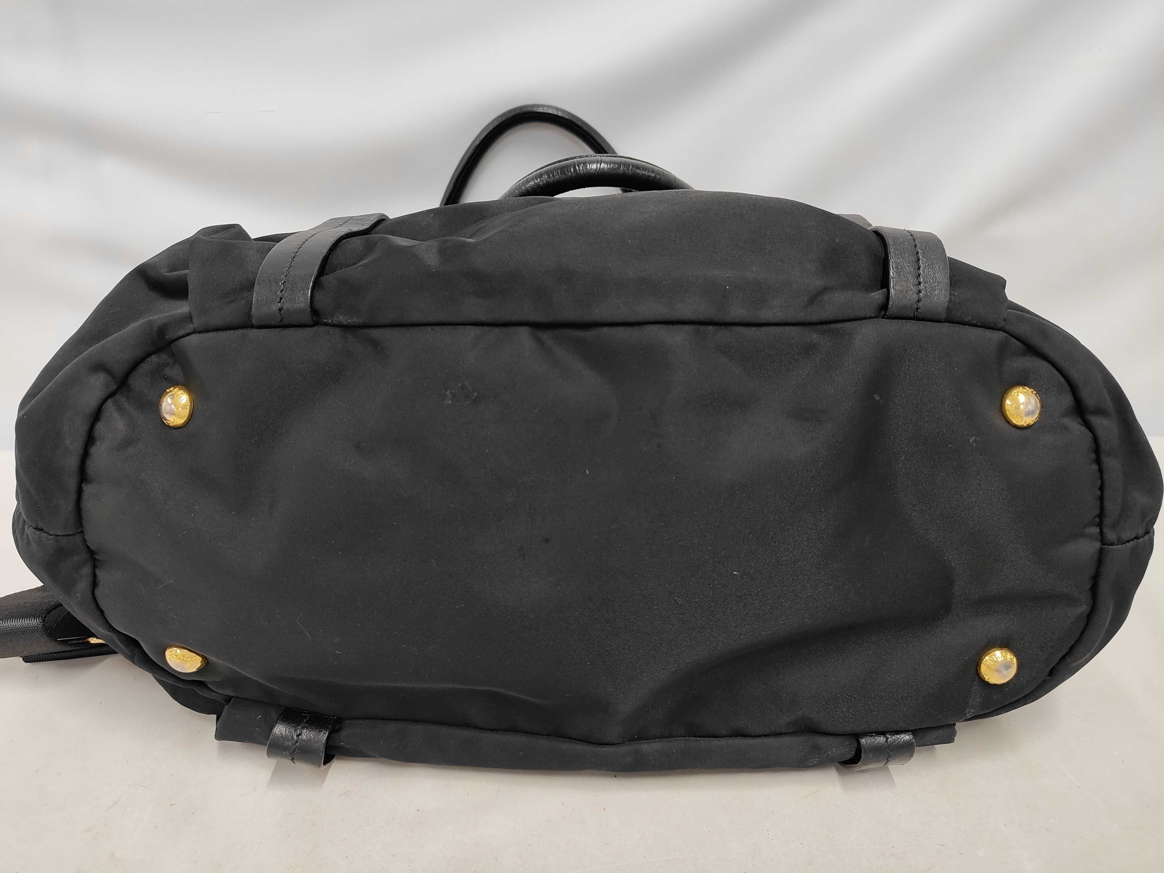 Nylon Leather Handbag Shoulder Bag Black Cereal Handbag — view 4