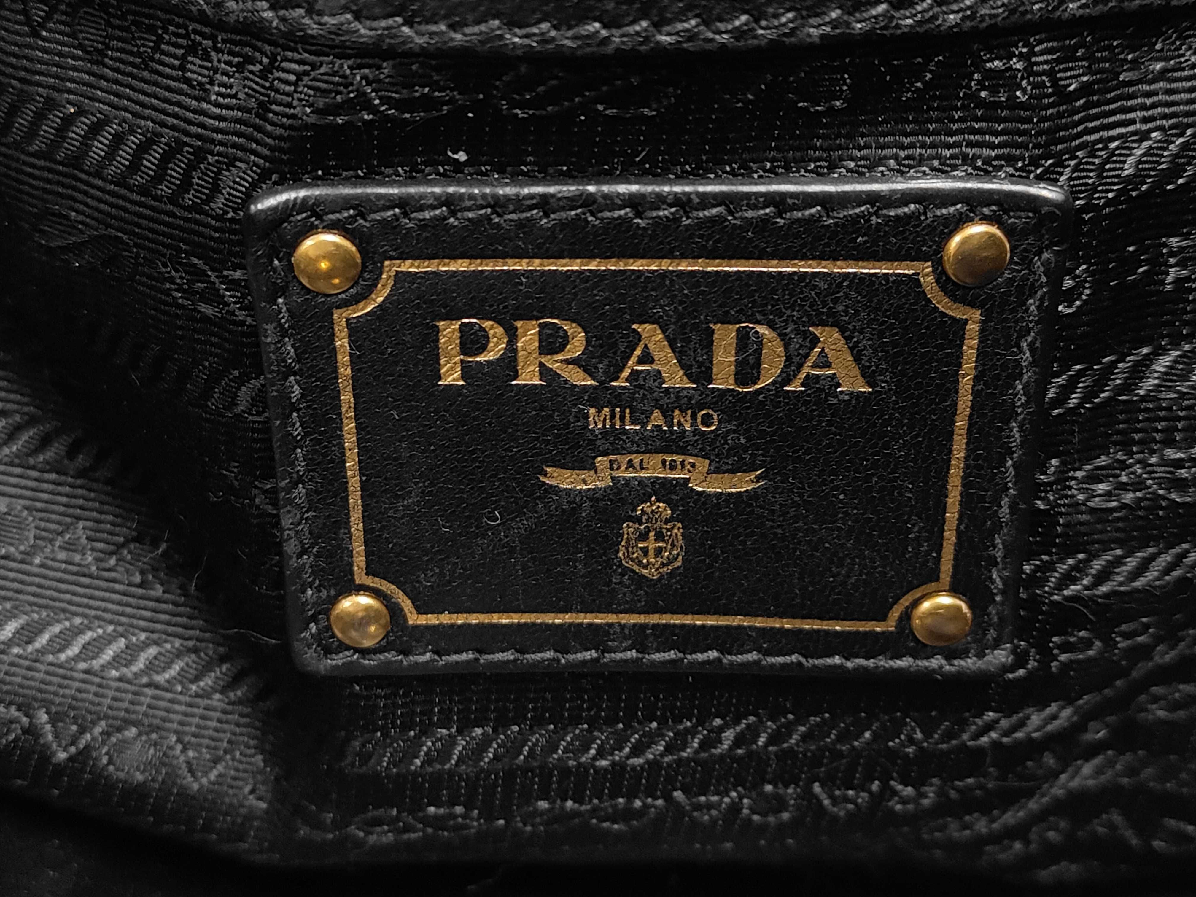 Nylon Leather Handbag Shoulder Bag Black Cereal Handbag — view 7