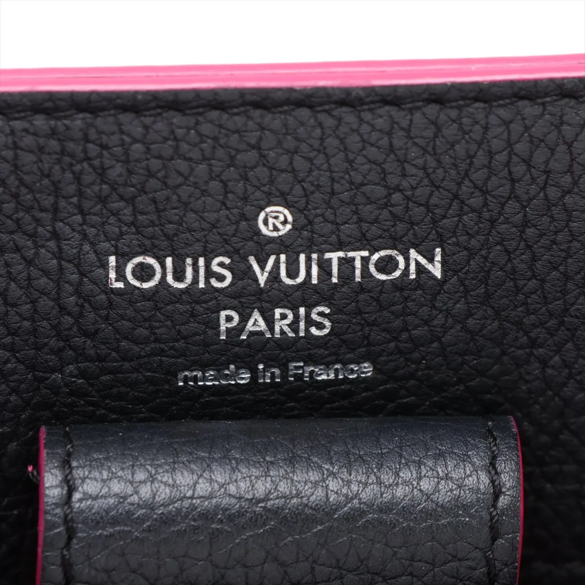 LV Logo Lockme Bucket M54677 DU0139 Black x Pink — view 9