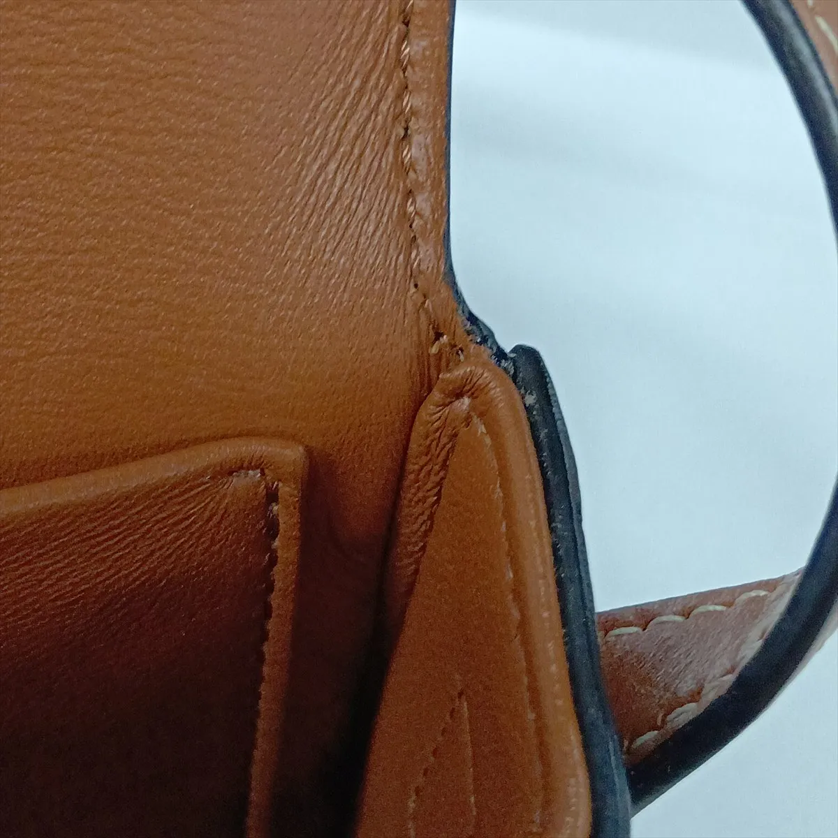 Triomphe Claude PVC x Leather Shoulder Bag, Brown — view 11