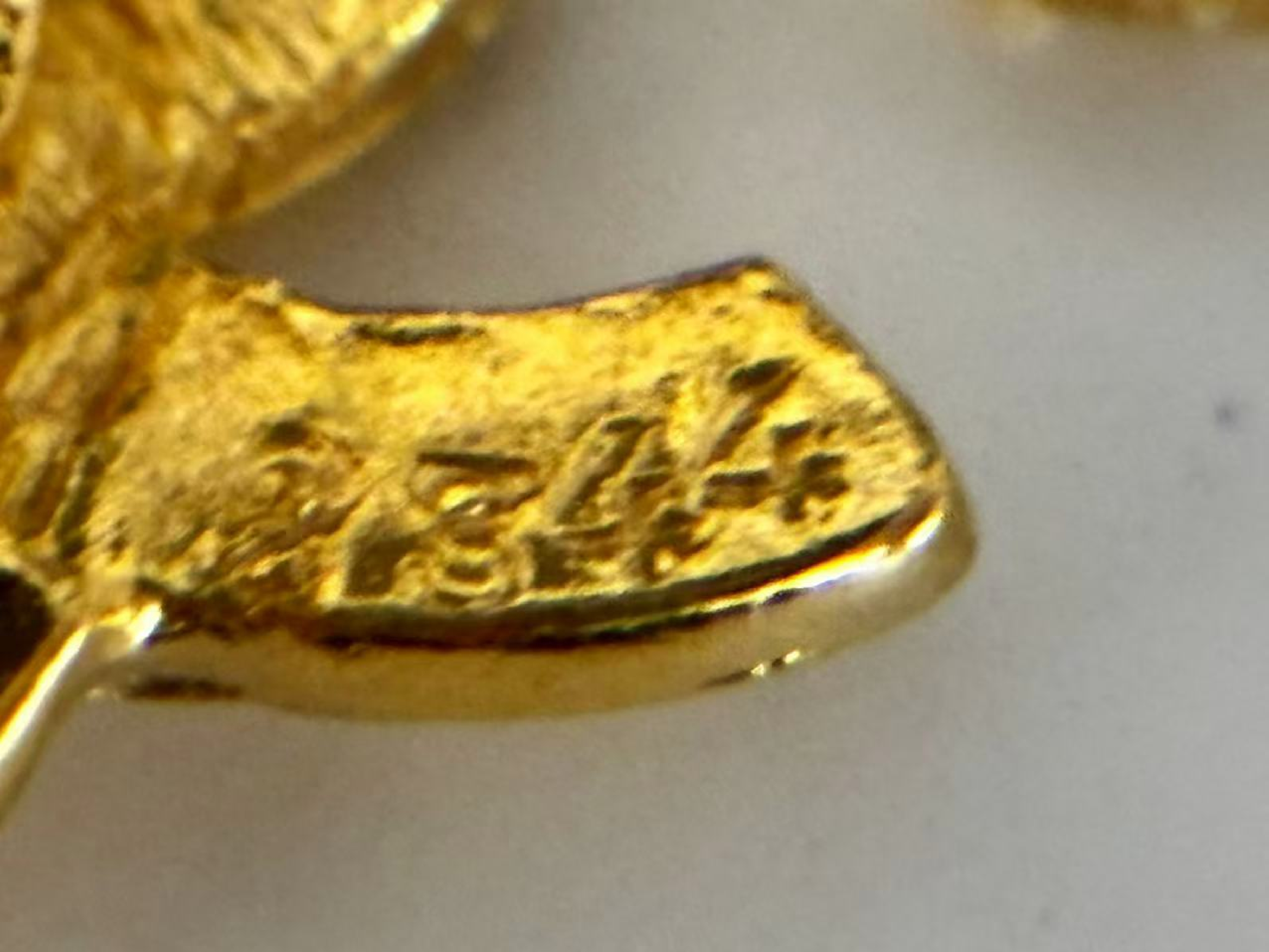 Coco Mark Gold Earrings — view 8