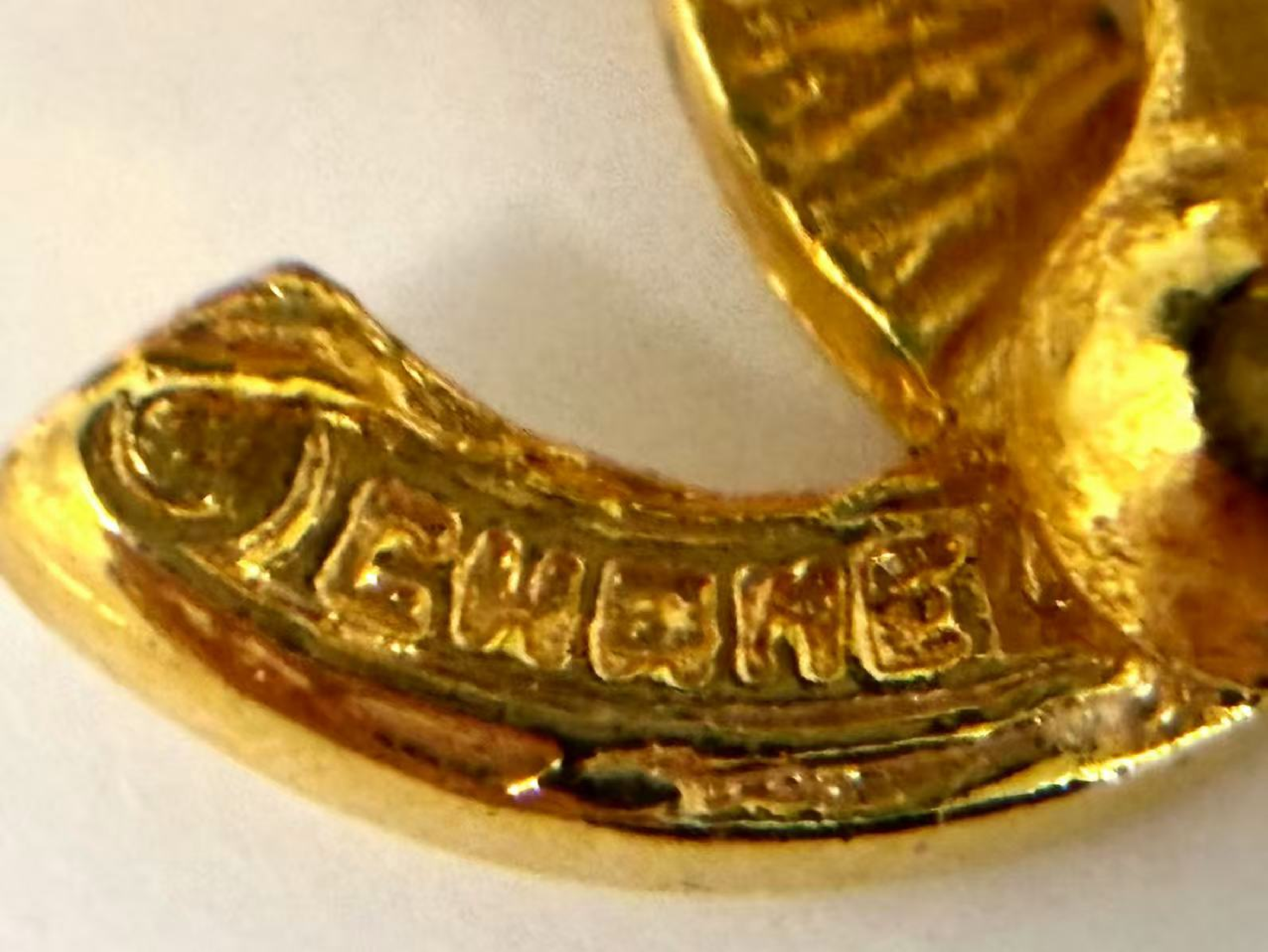 Coco Mark Gold Earrings — view 9