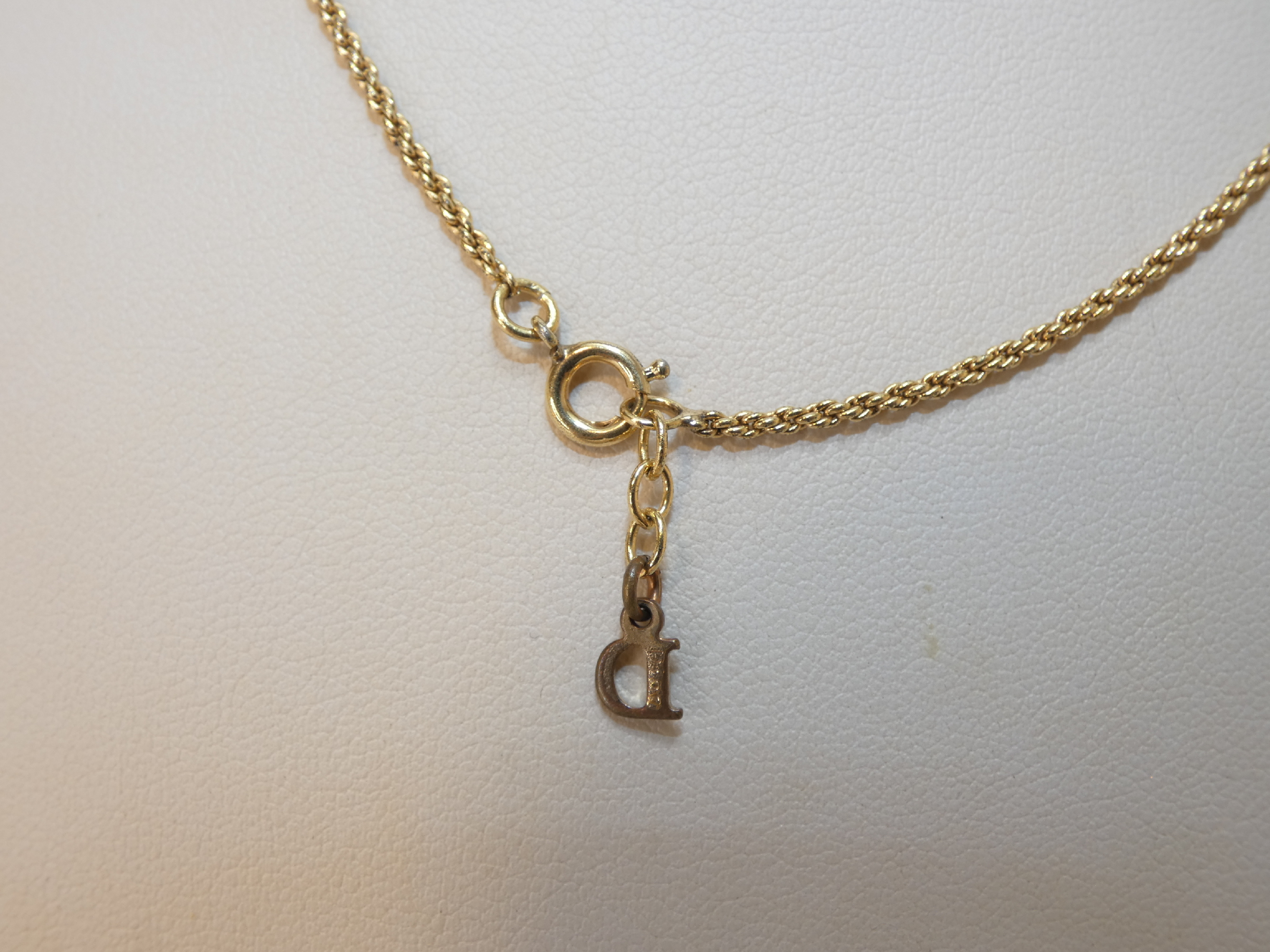 CD Circle Drop GP Necklace — view 3