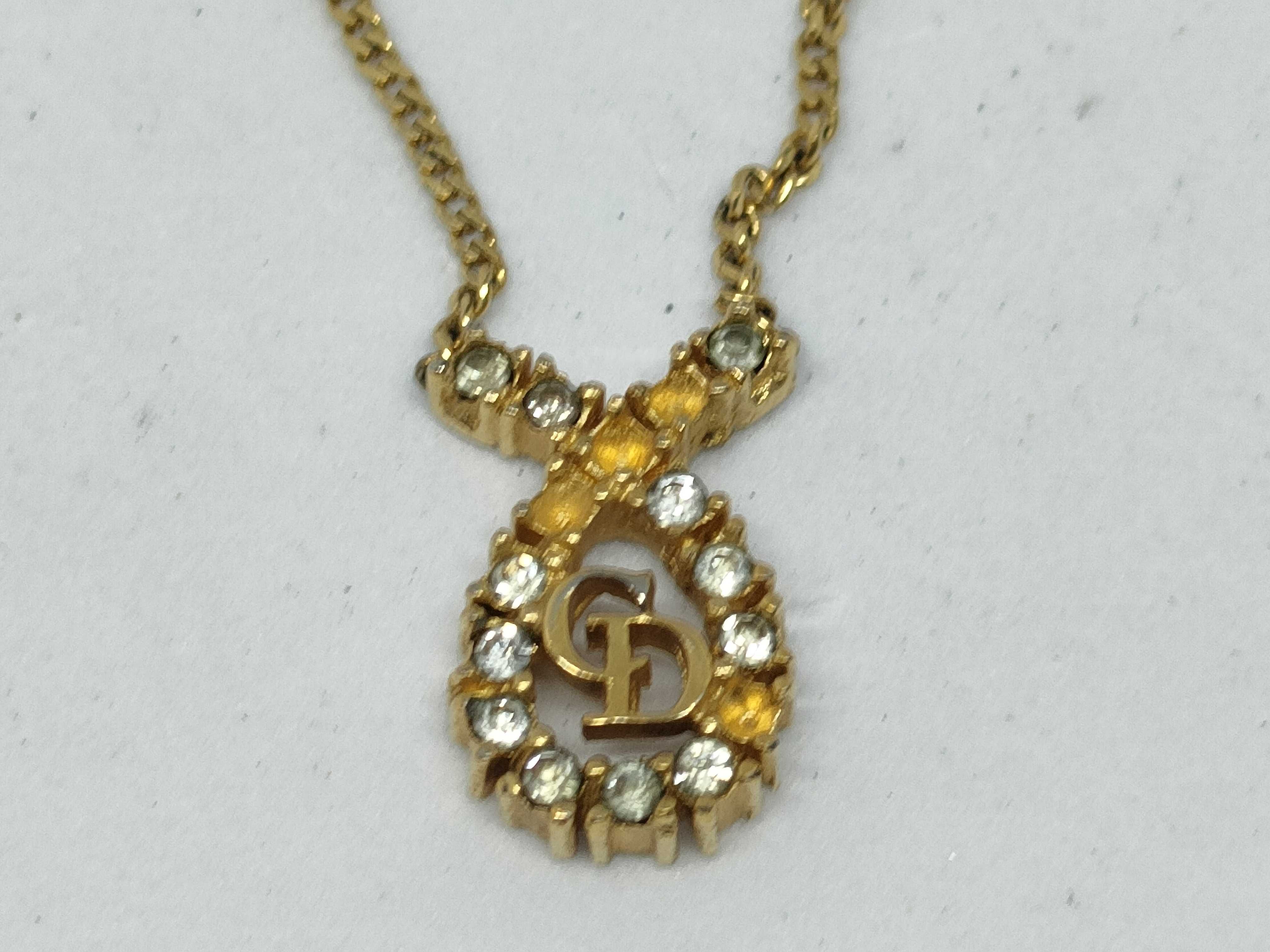 logo rhinestone necklace — view 2