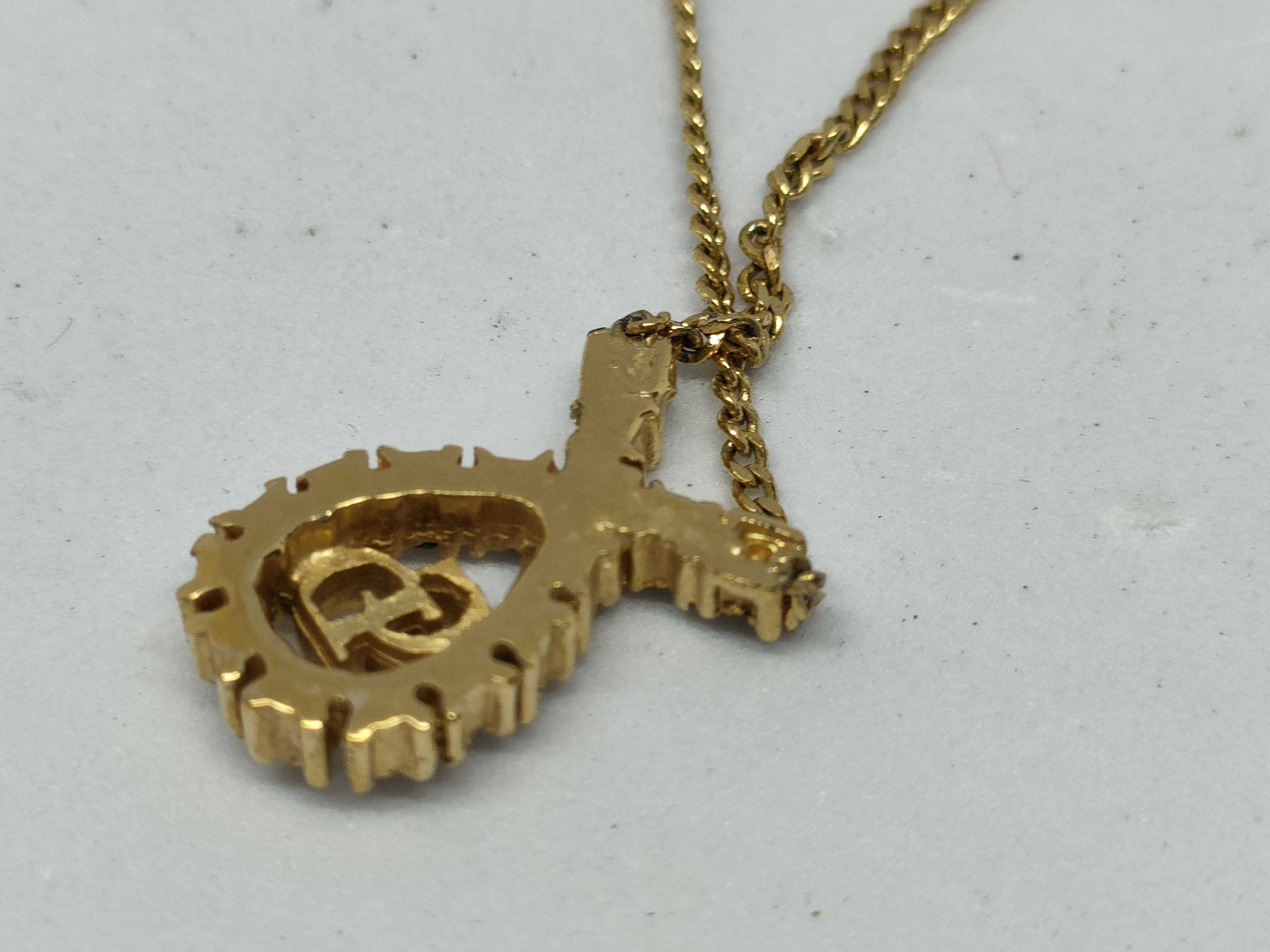 logo rhinestone necklace — view 4