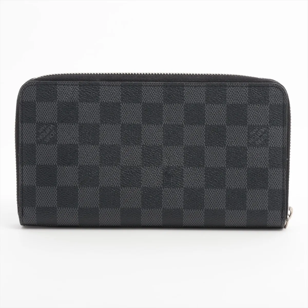 Damier Graphite Zippy Organizer N63077 CA3160 Black Round Zip Wallet — view 2