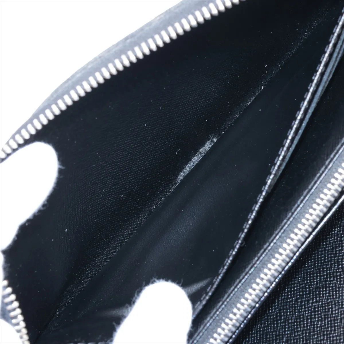 Damier Graphite Zippy Organizer N63077 CA3160 Black Round Zip Wallet — view 4