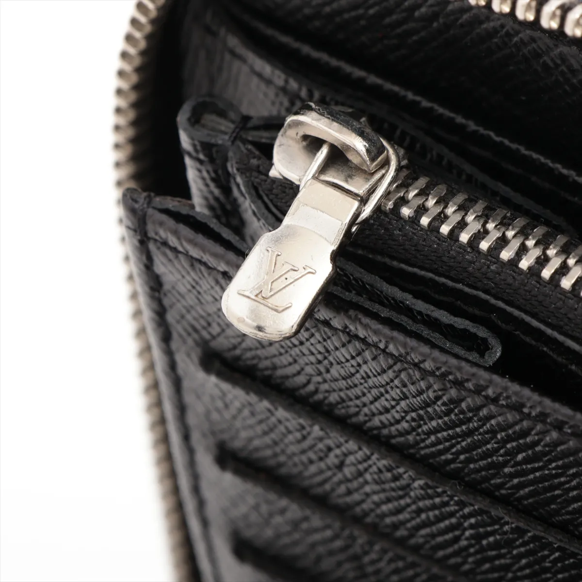 Damier Graphite Zippy Organizer N63077 CA3160 Black Round Zip Wallet — view 9