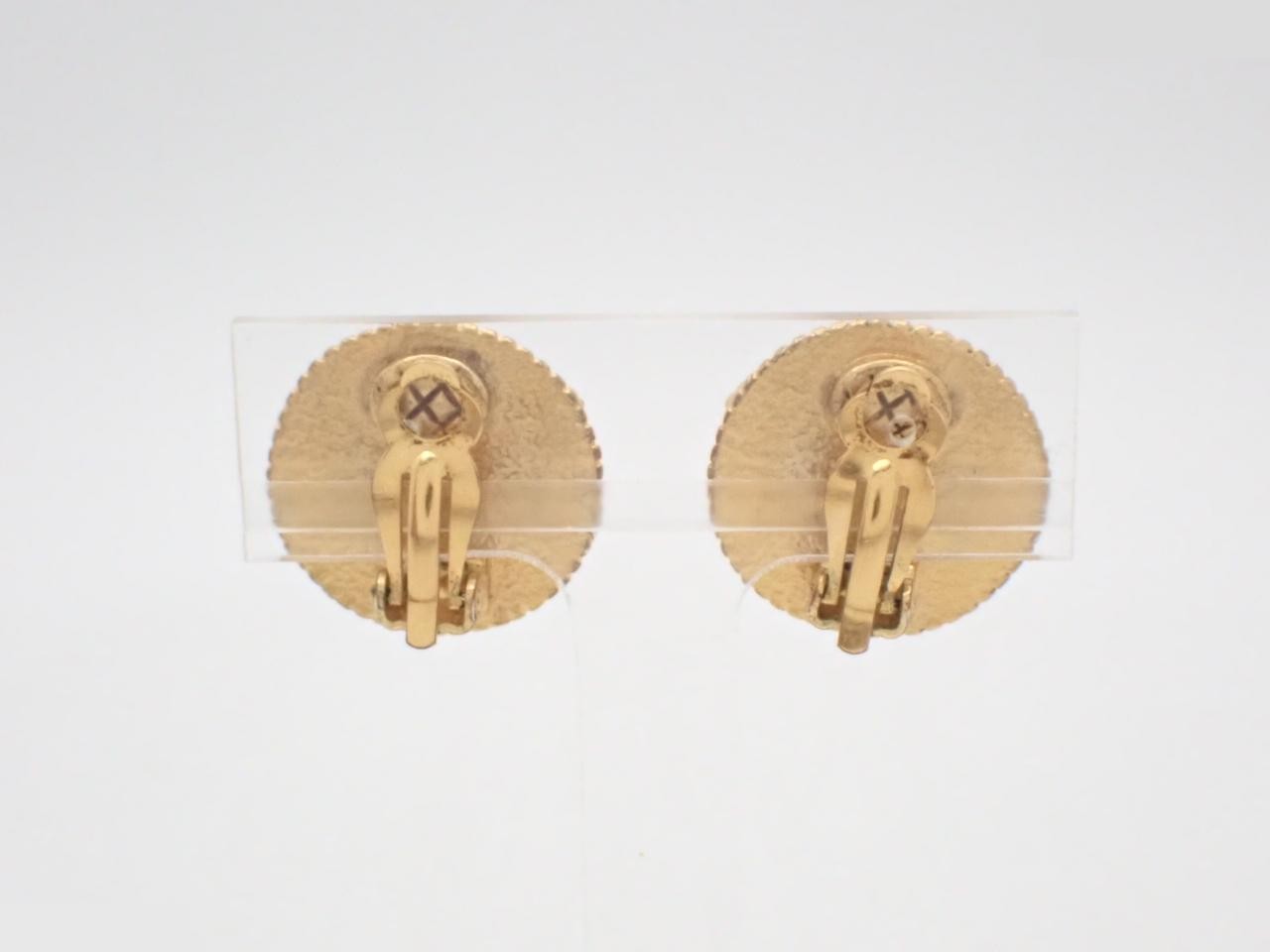 Coco Mark Earrings, Gold — view 2