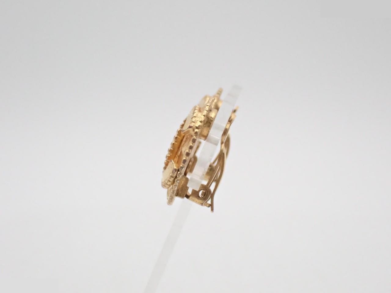 Coco Mark Earrings, Gold — view 3