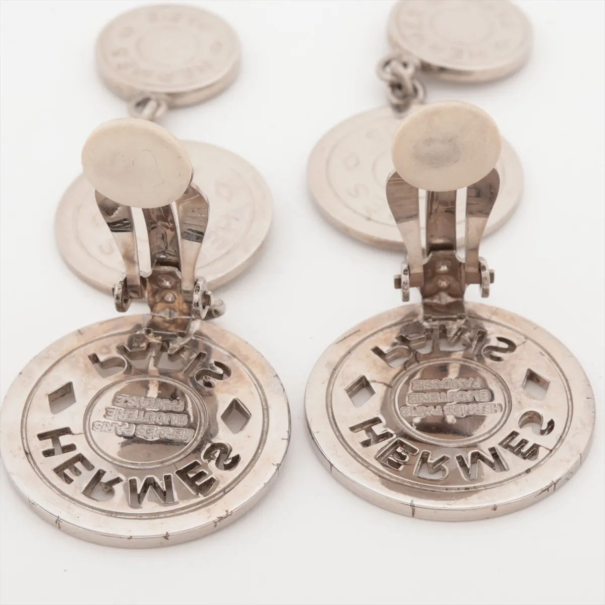 Sellier Earrings (Pair) GP Silver. — view 4
