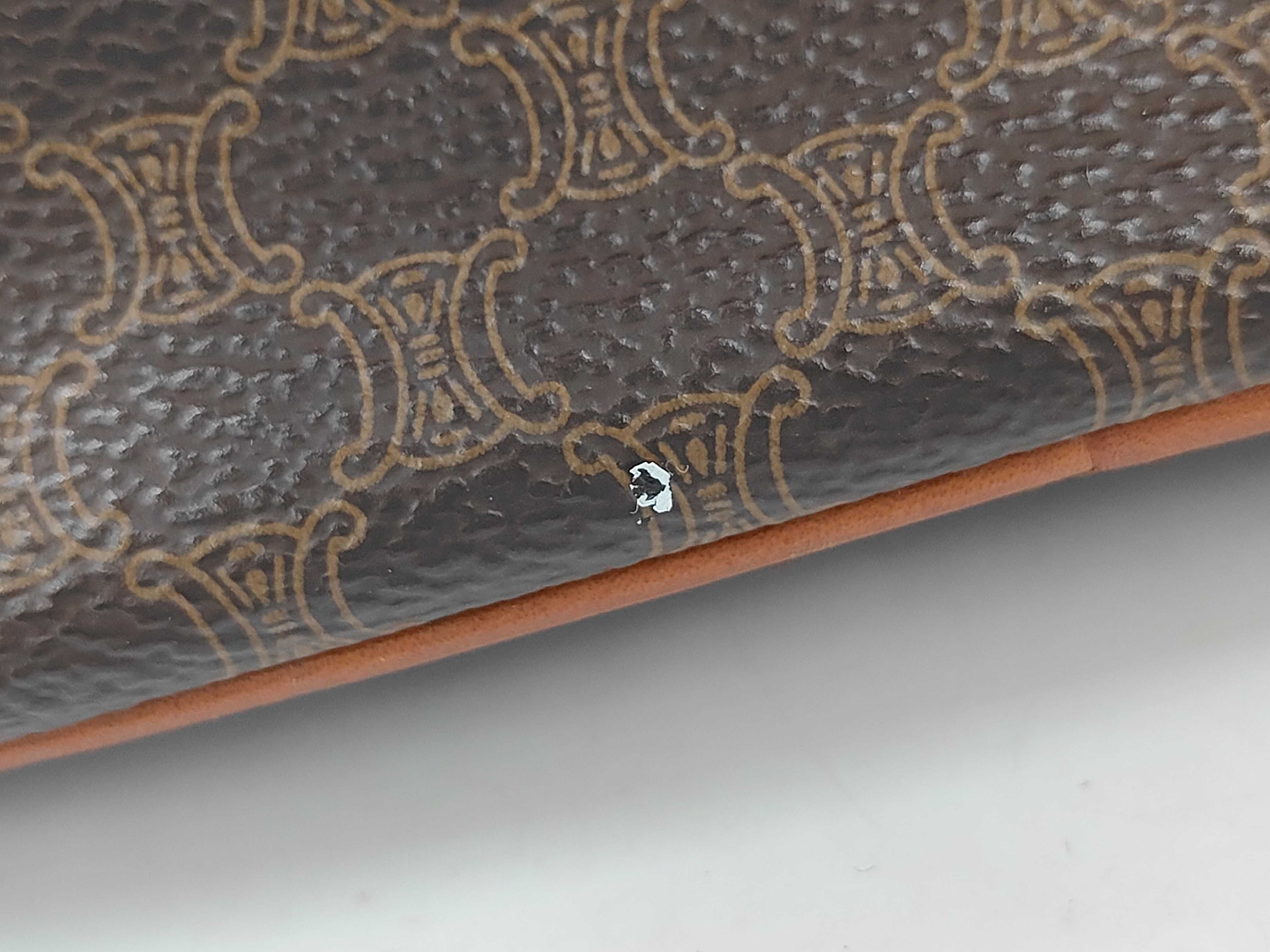 Macadam pattern Triomphe handbag, brown tote bag — view 12