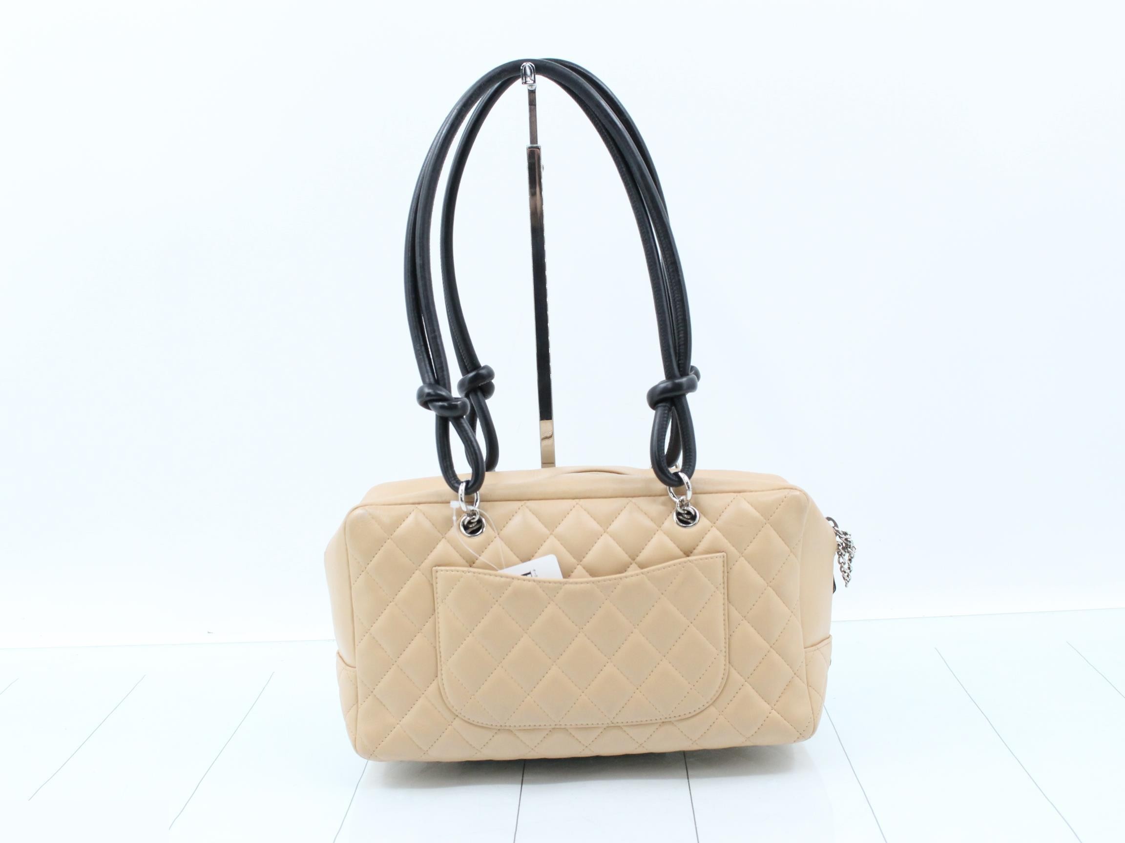 Cambon Line Bowling Bag Leather Handbag — view 2