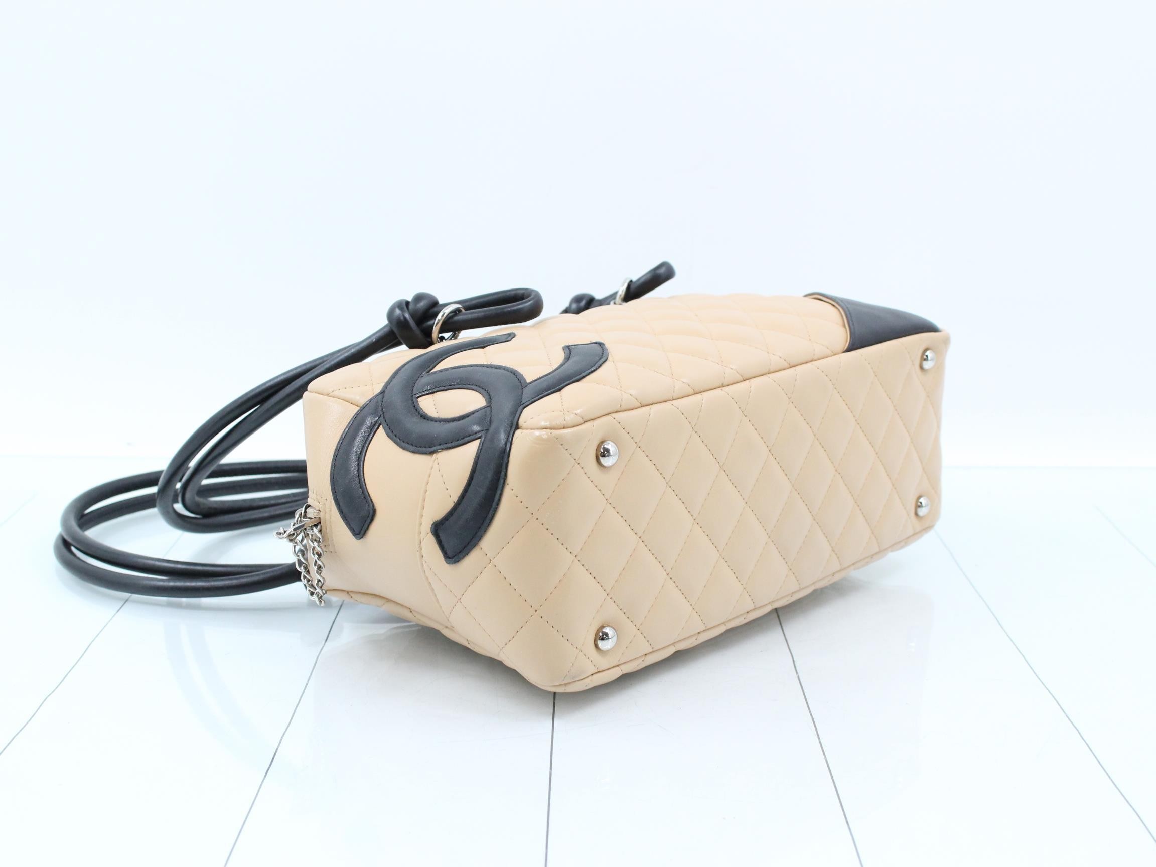Cambon Line Bowling Bag Leather Handbag — view 5