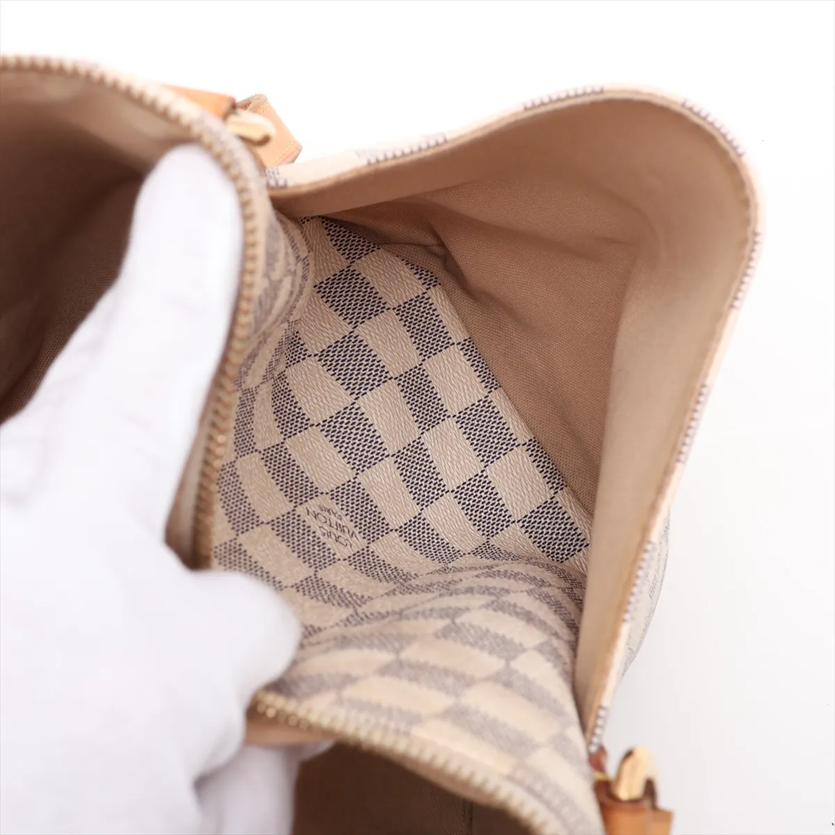 Damier Azur Totally PM N51261 FL0160 White — view 11