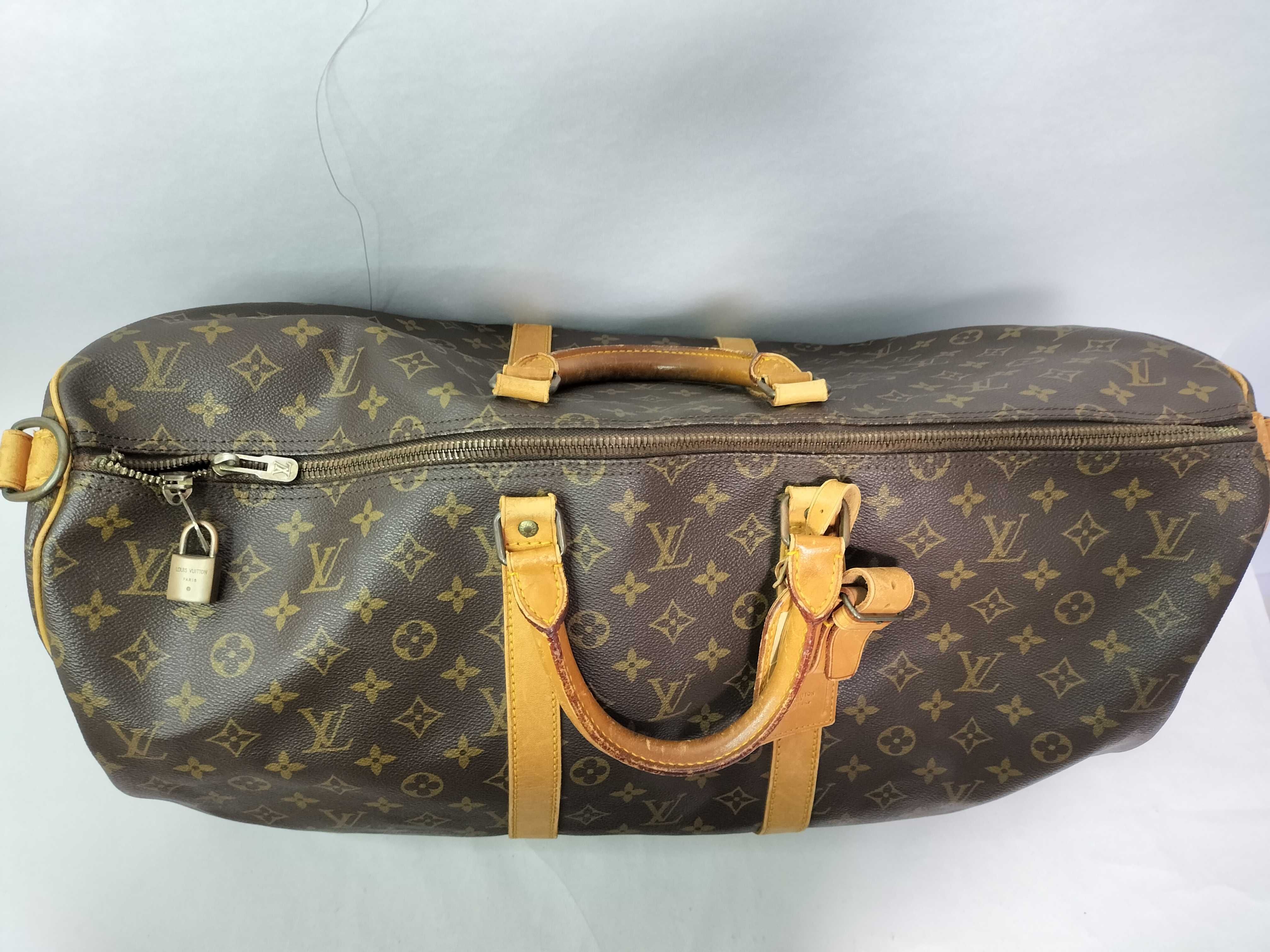 Monogram Louis Vuitton Boston Bag Monogram Keepall 55 Boston Bag — view 13