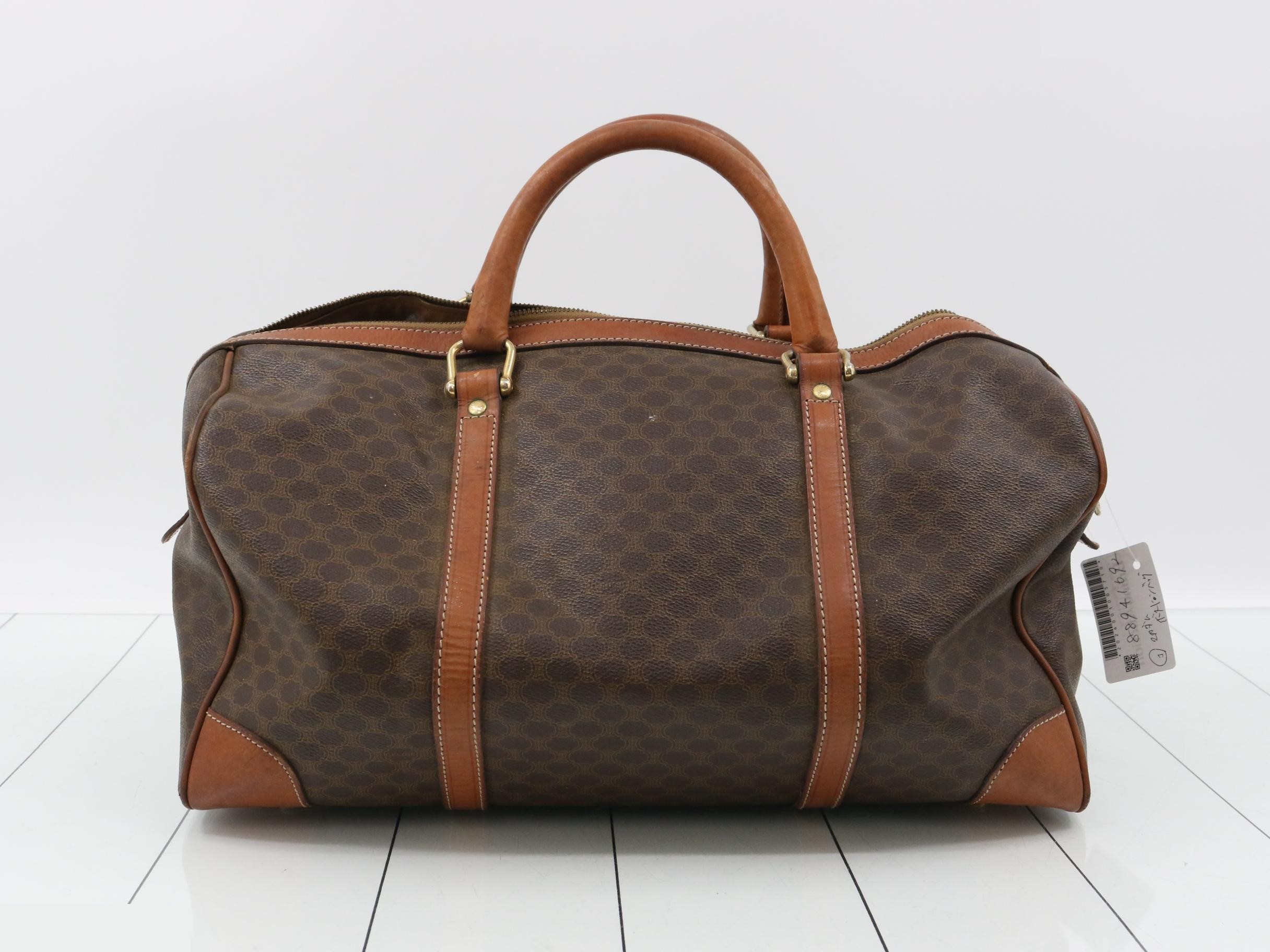 Leather Macadam pattern Boston bag with 2 keys and clochette. — view 2