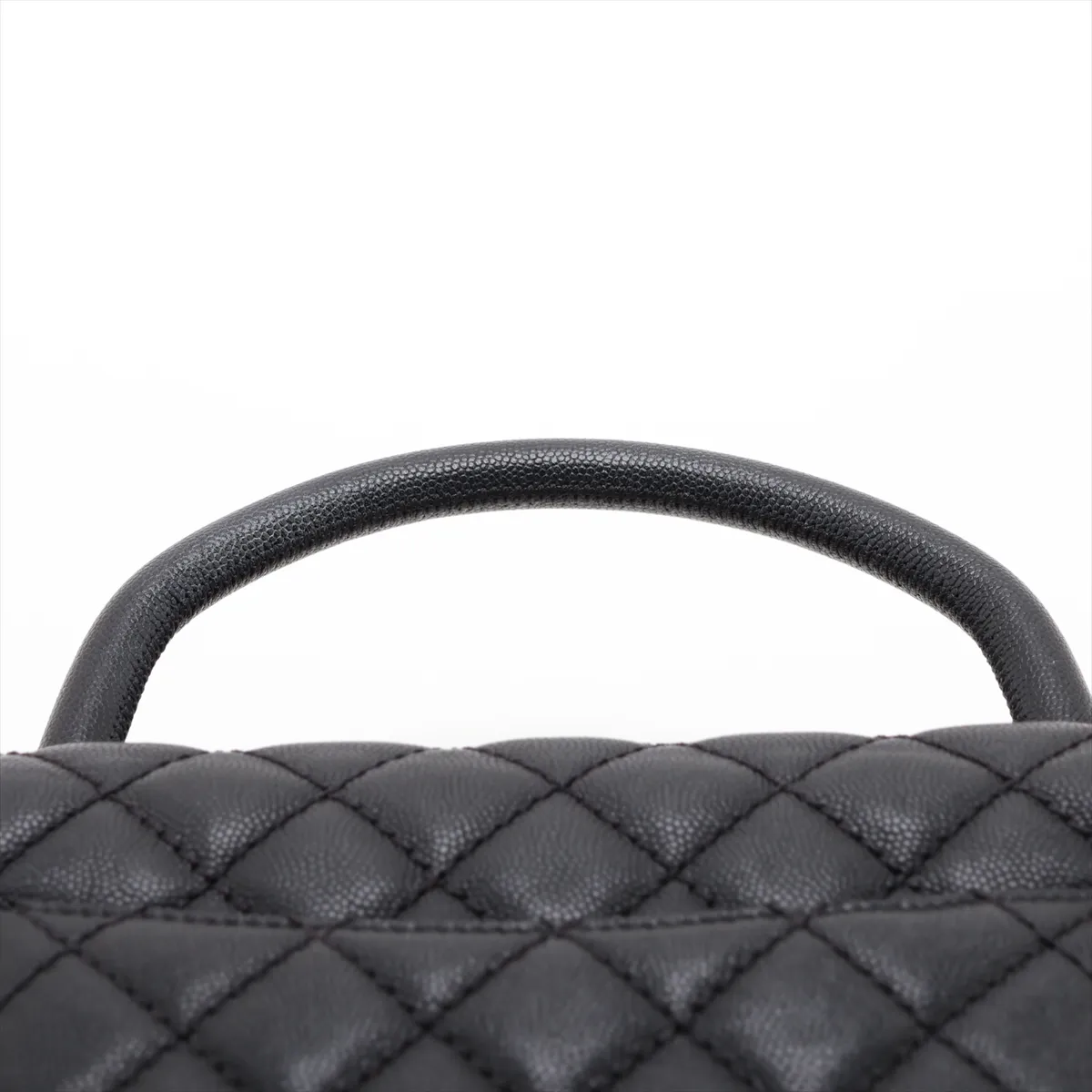 Coco Handle 29 S Caviar Skin 2-Way Handbag, Black with Gunmetal Hardware, 21518863, Series 21, A92991 — view 6
