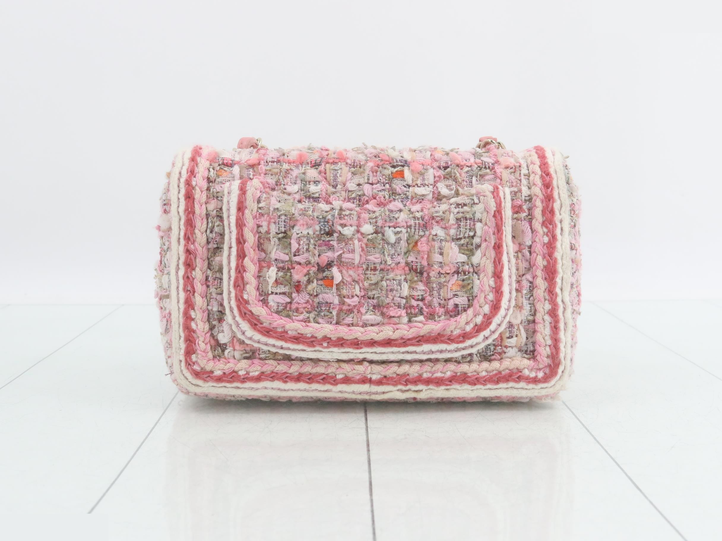 Tweed Mini Matelassé Shoulder Bag — view 2