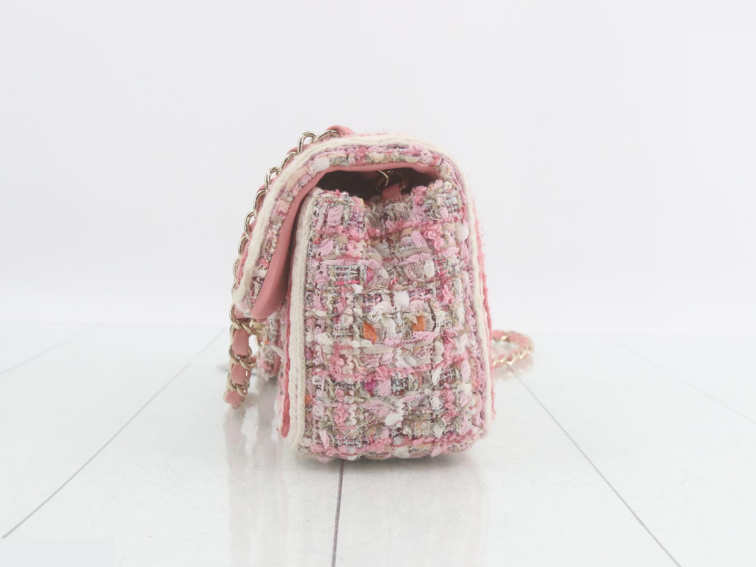Tweed Mini Matelassé Shoulder Bag — view 3