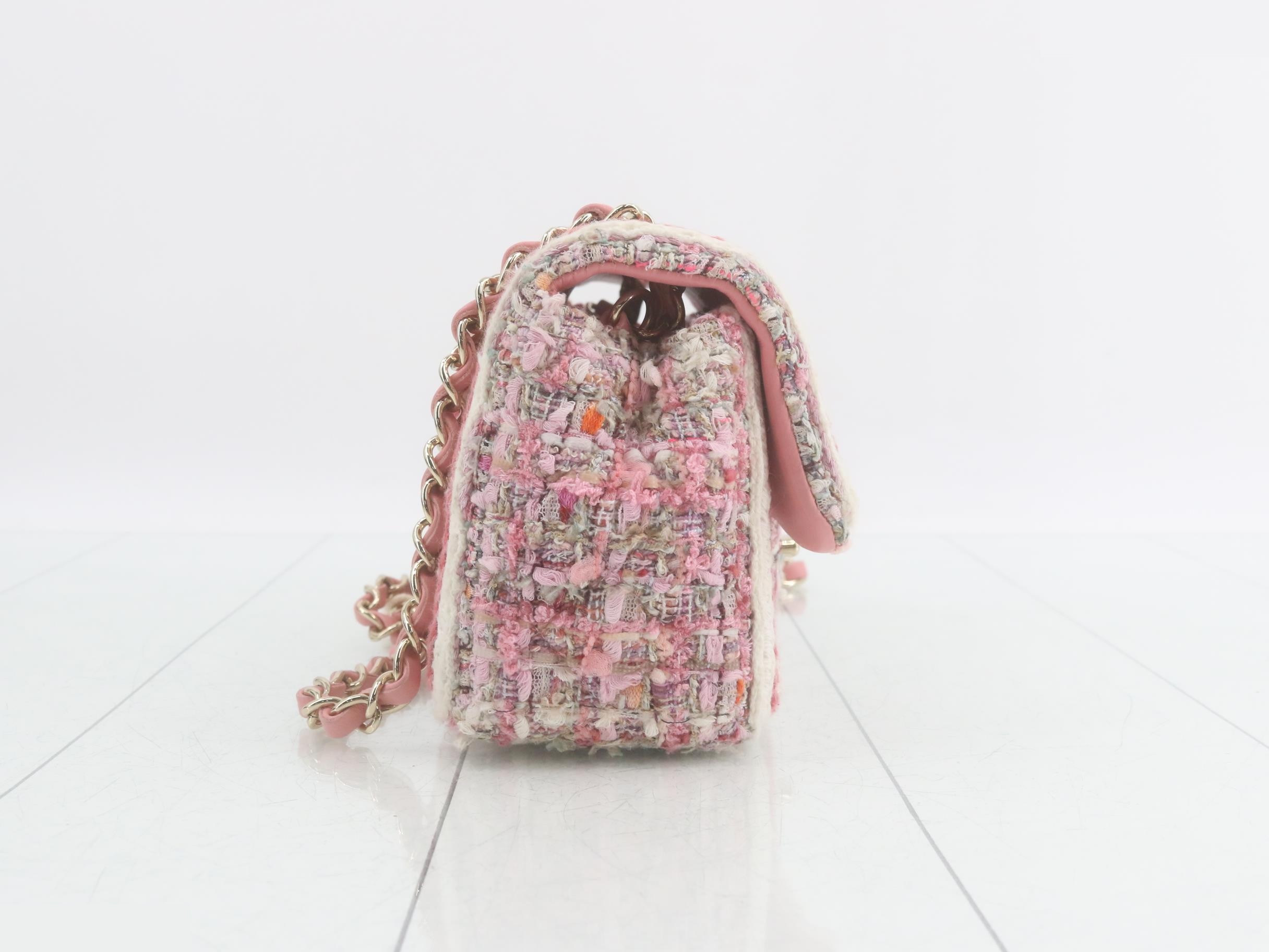 Tweed Mini Matelassé Shoulder Bag — view 4
