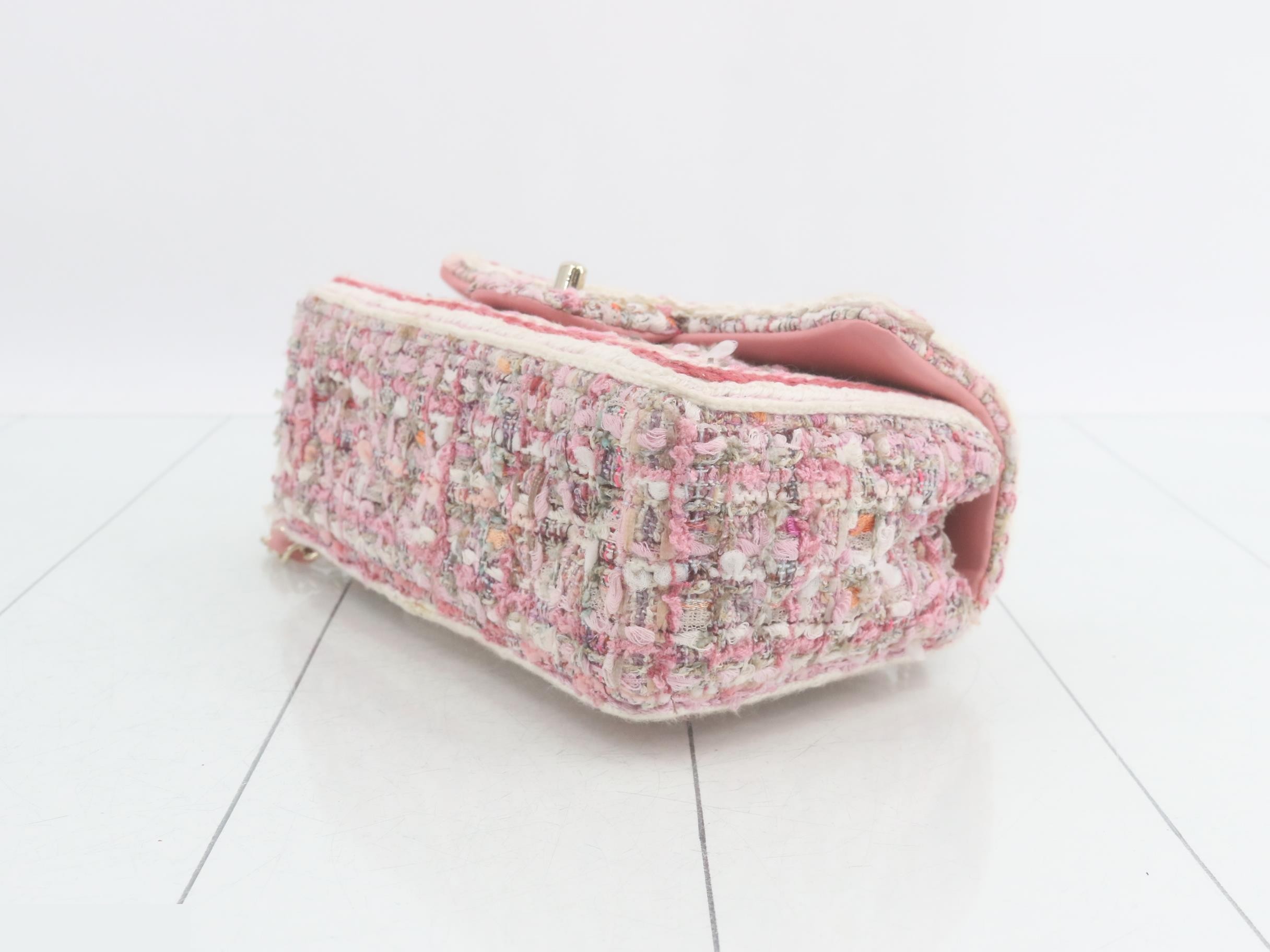 Tweed Mini Matelassé Shoulder Bag — view 6