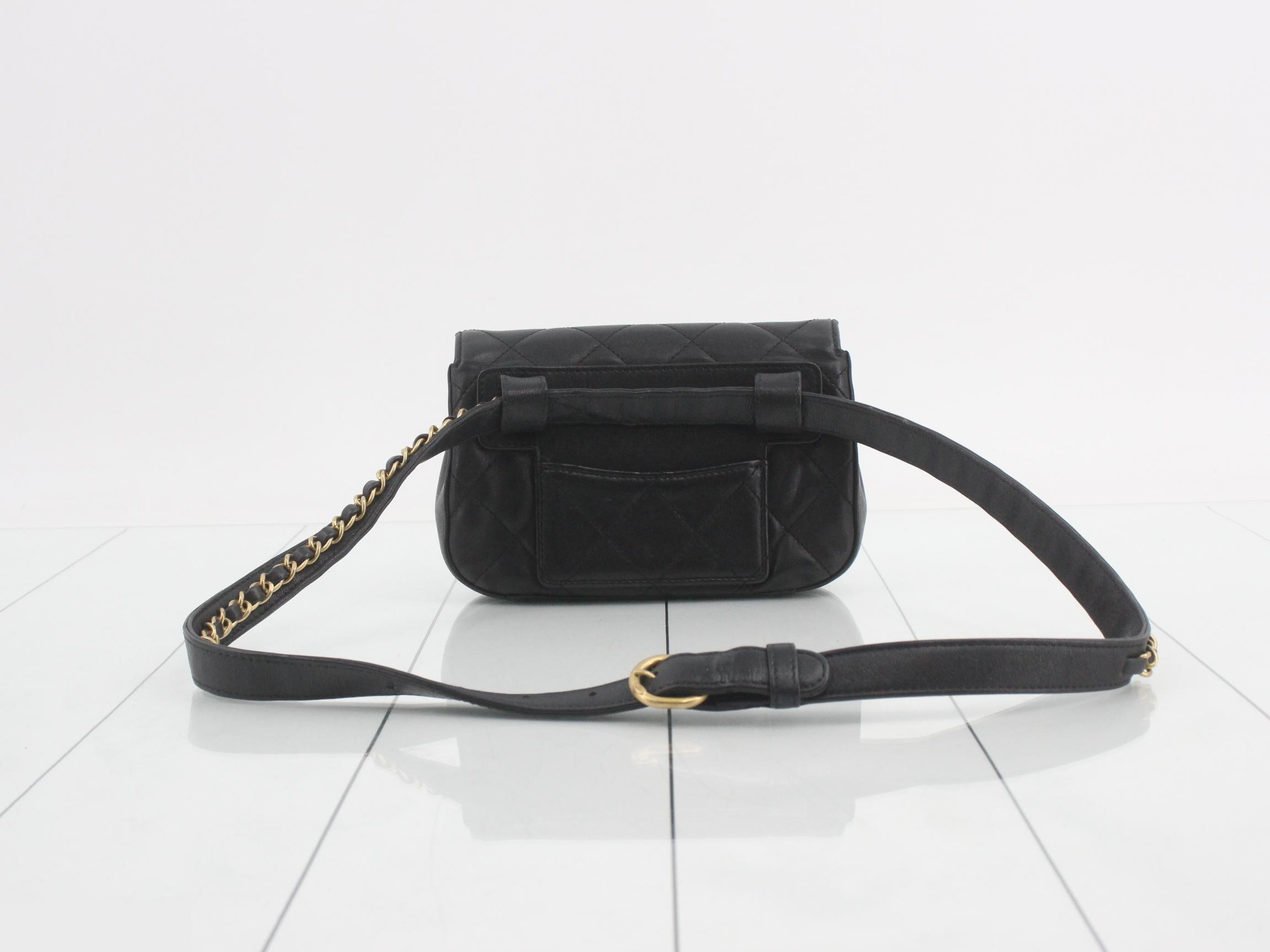 19 Leather Turnlock Chain Shoulder Bag — view 2