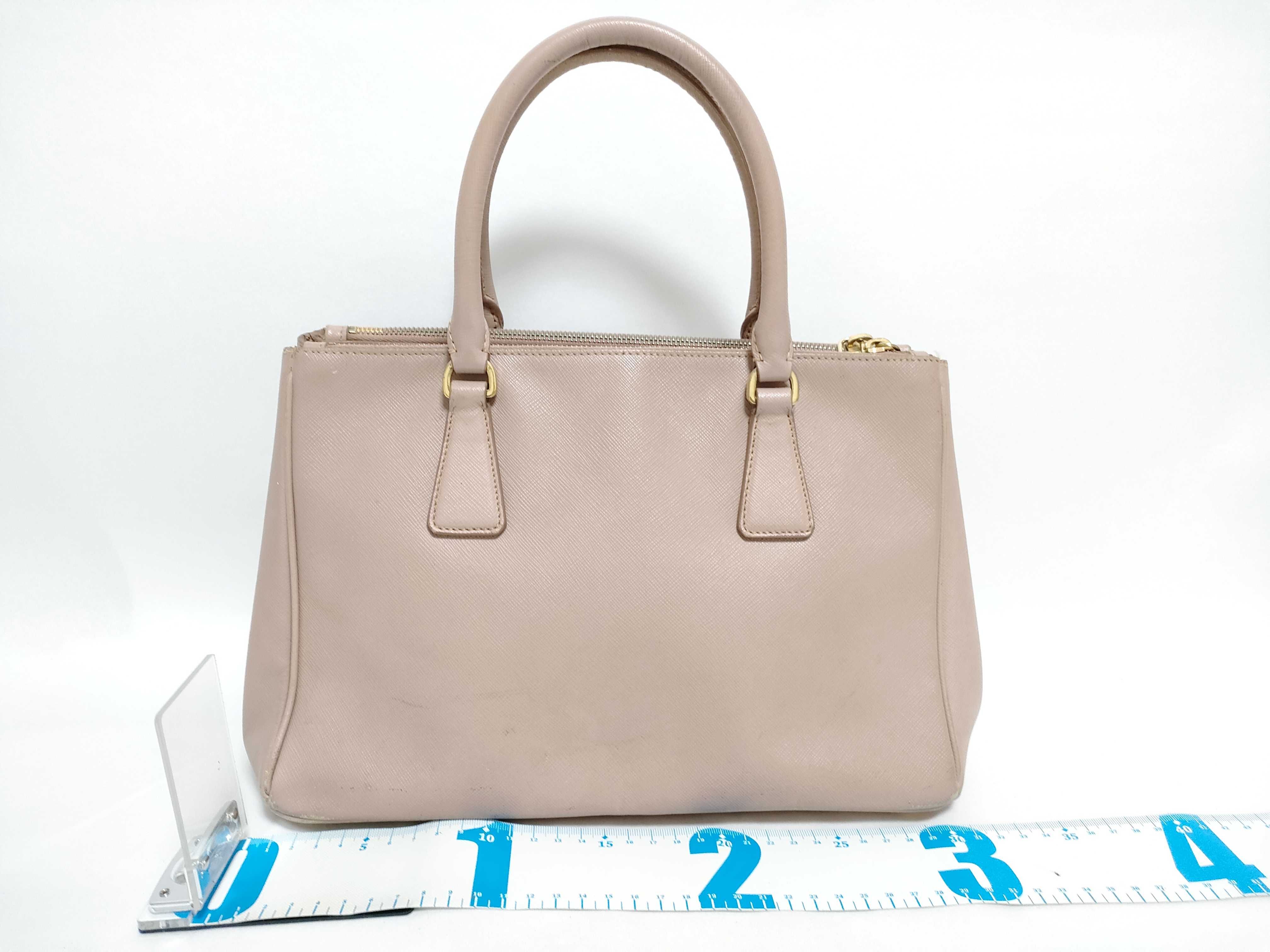 SG- Saffiano Lux Galeria Leather 2-Way Handbag Beige 1BA863 Handbag — view 2