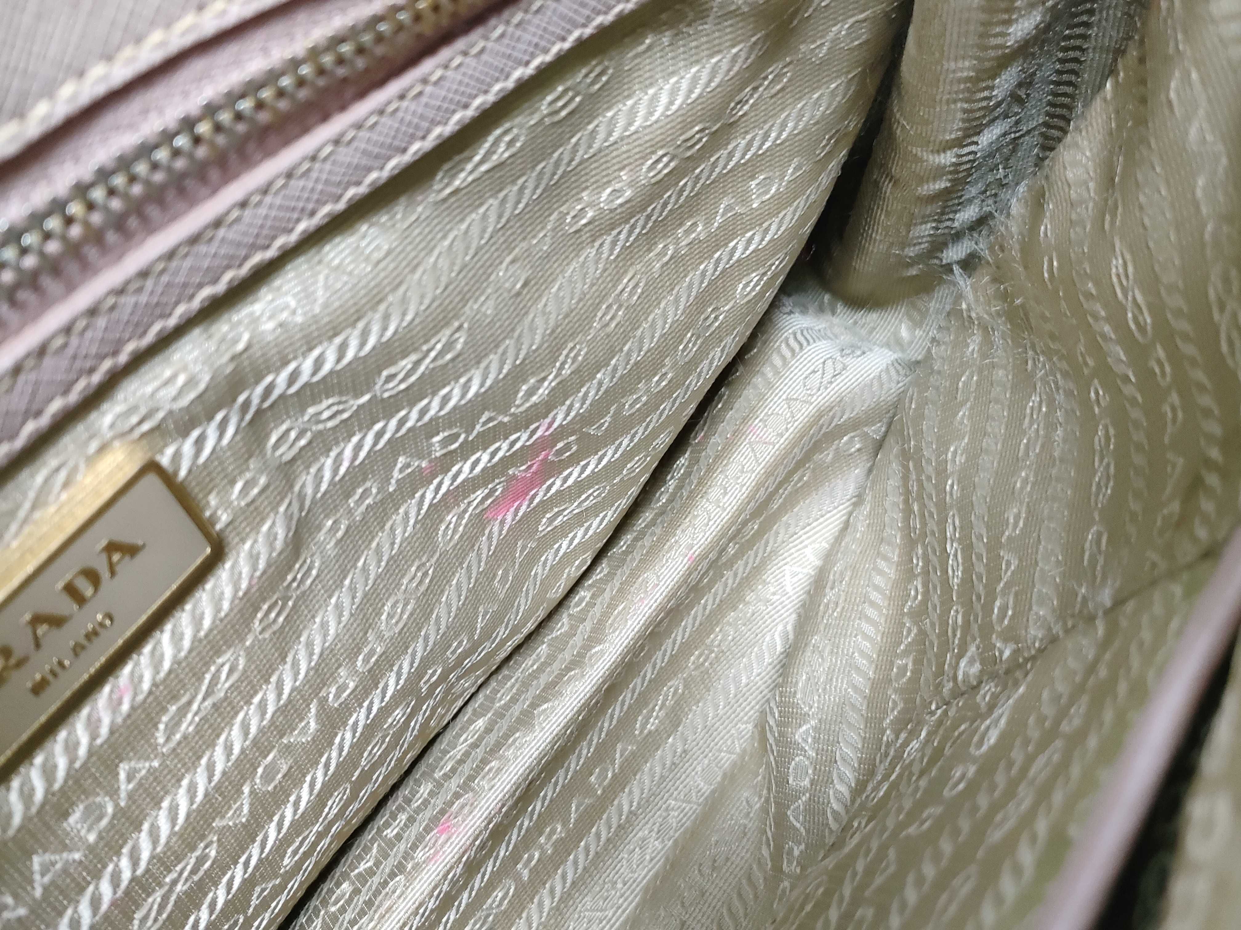 SG- Saffiano Lux Galeria Leather 2-Way Handbag Beige 1BA863 Handbag — view 14
