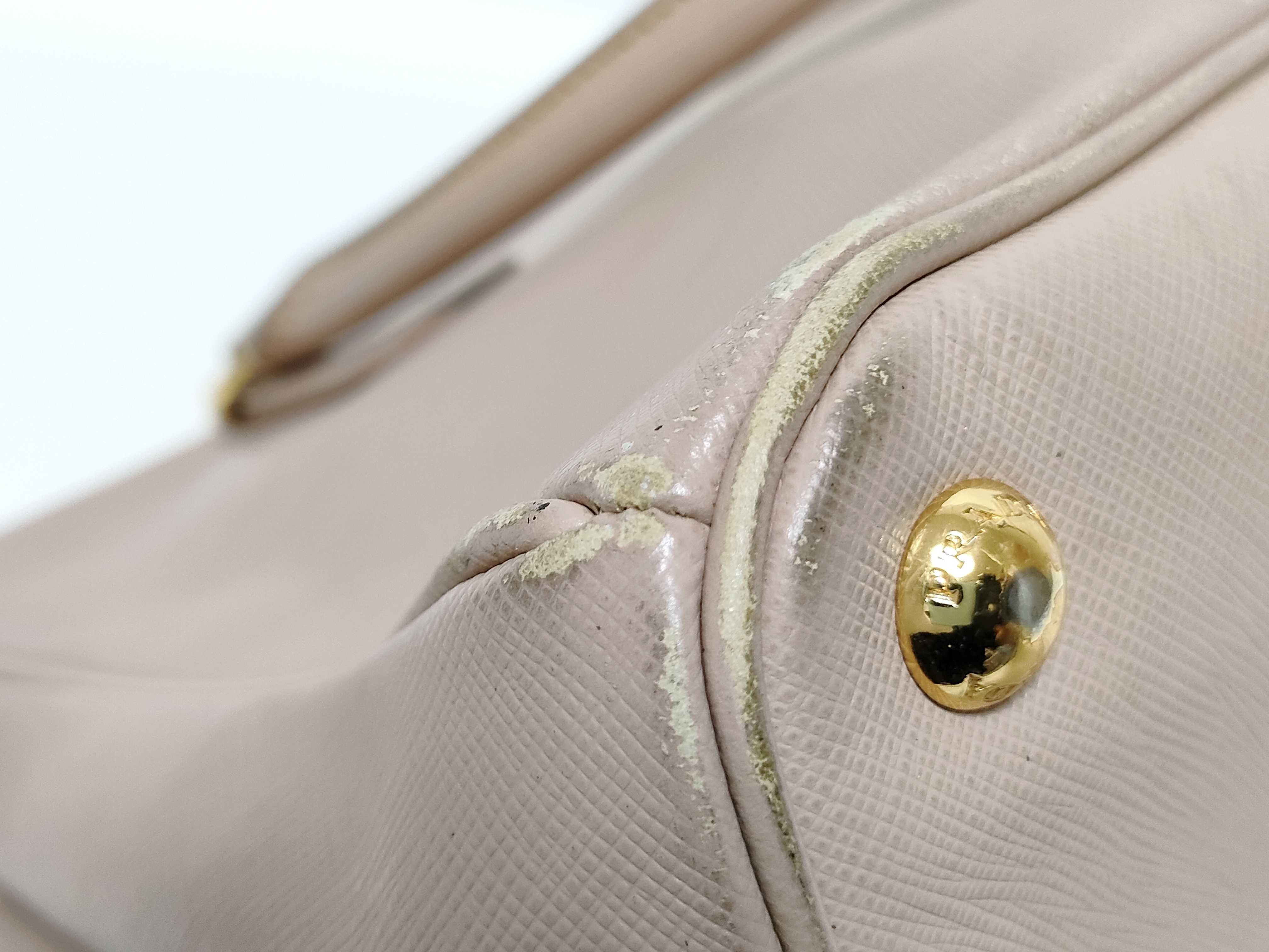 SG- Saffiano Lux Galeria Leather 2-Way Handbag Beige 1BA863 Handbag — view 7