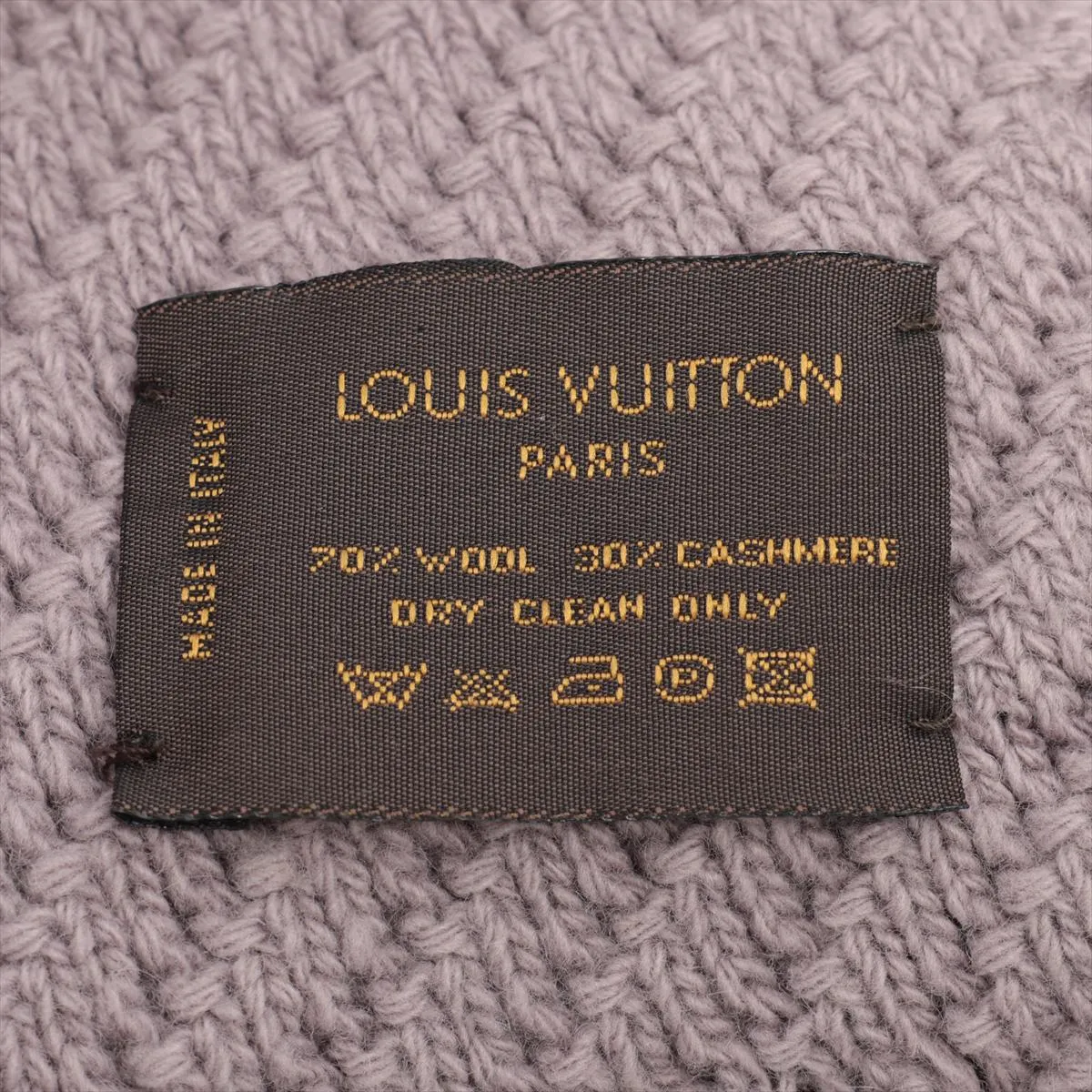scarf, wool x cashmere, gray. Has — view 3
