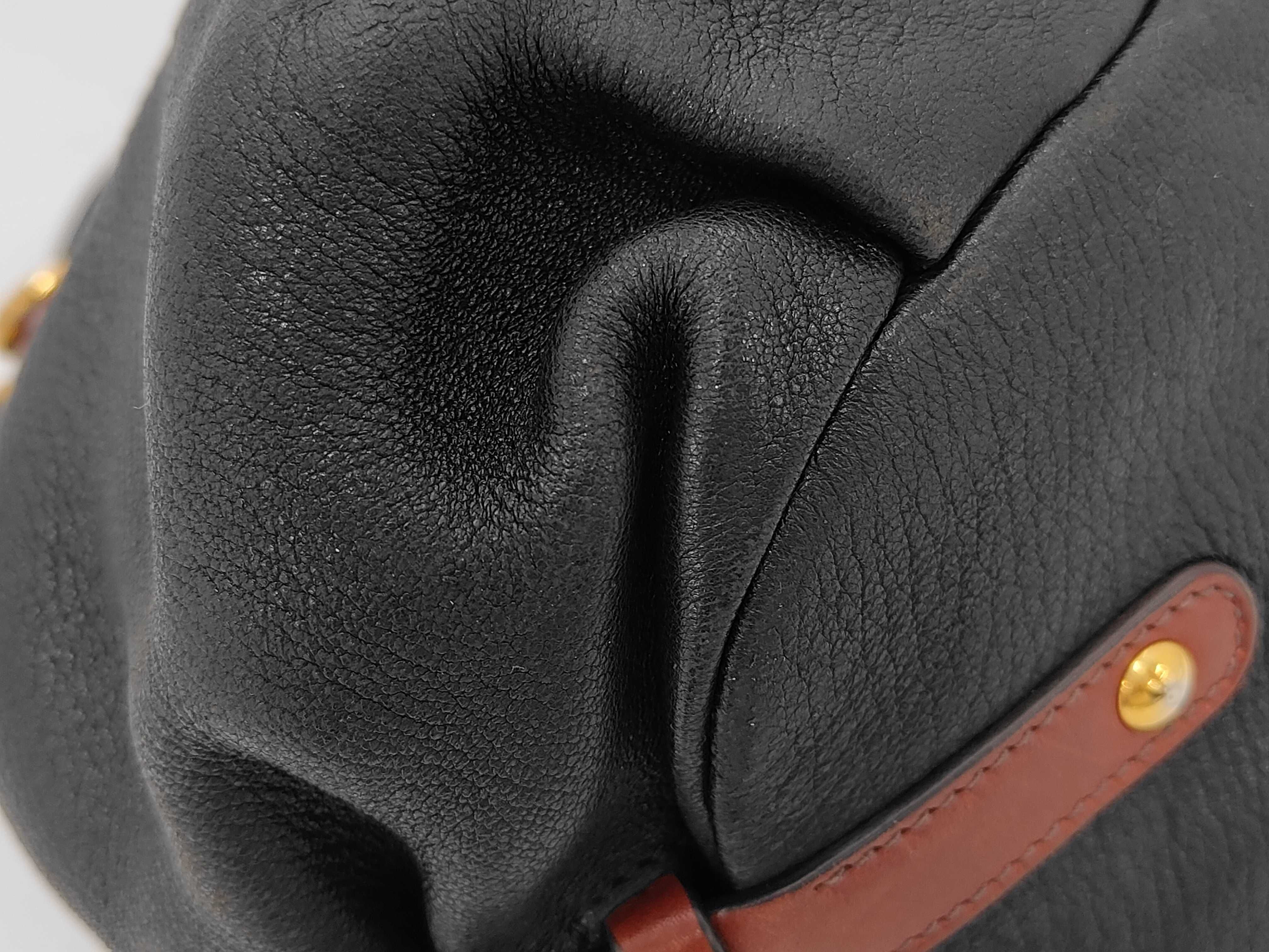 Soft Calf Leather Shirring Shoulder Bag — view 3