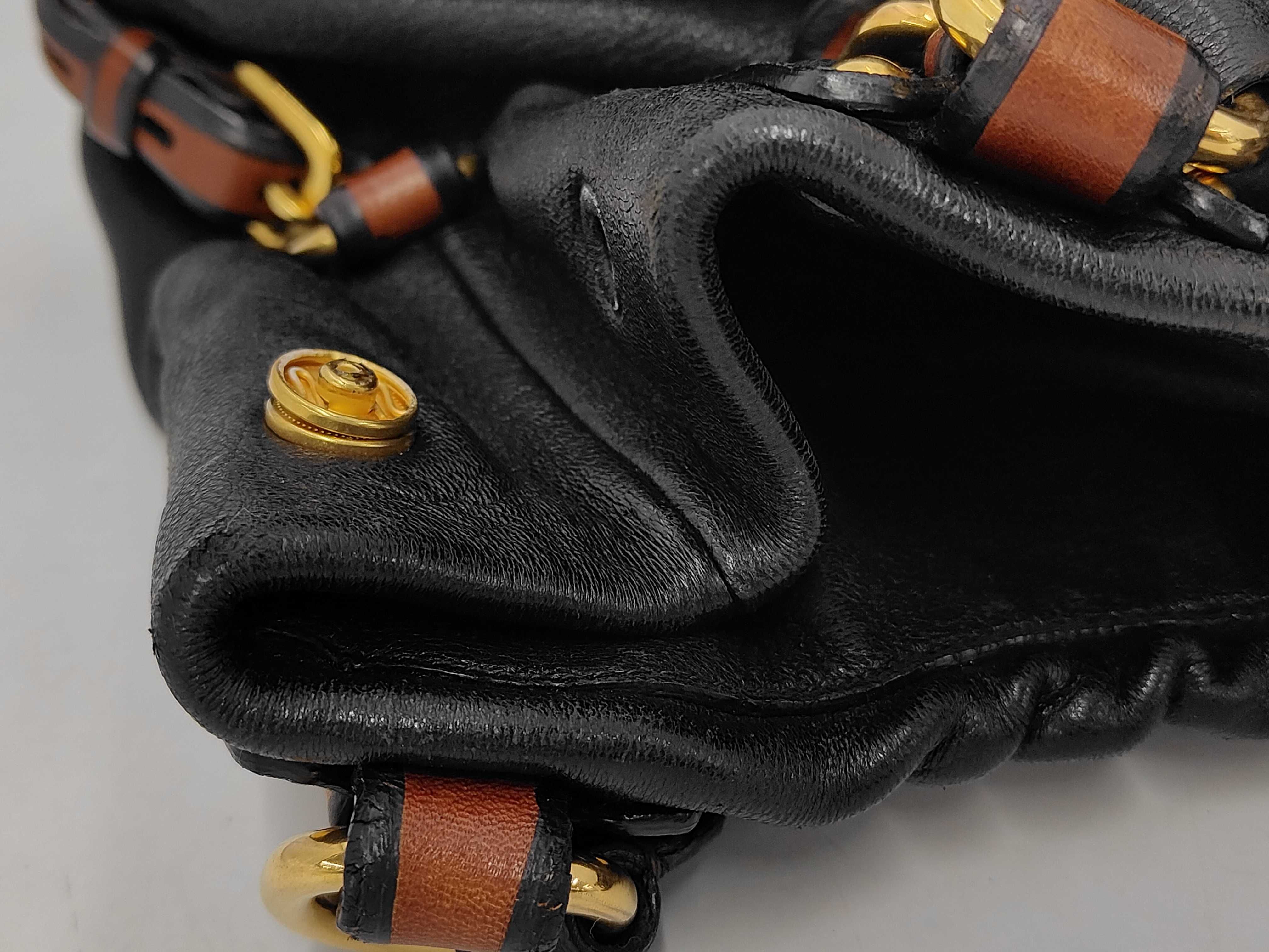 Soft Calf Leather Shirring Shoulder Bag — view 10