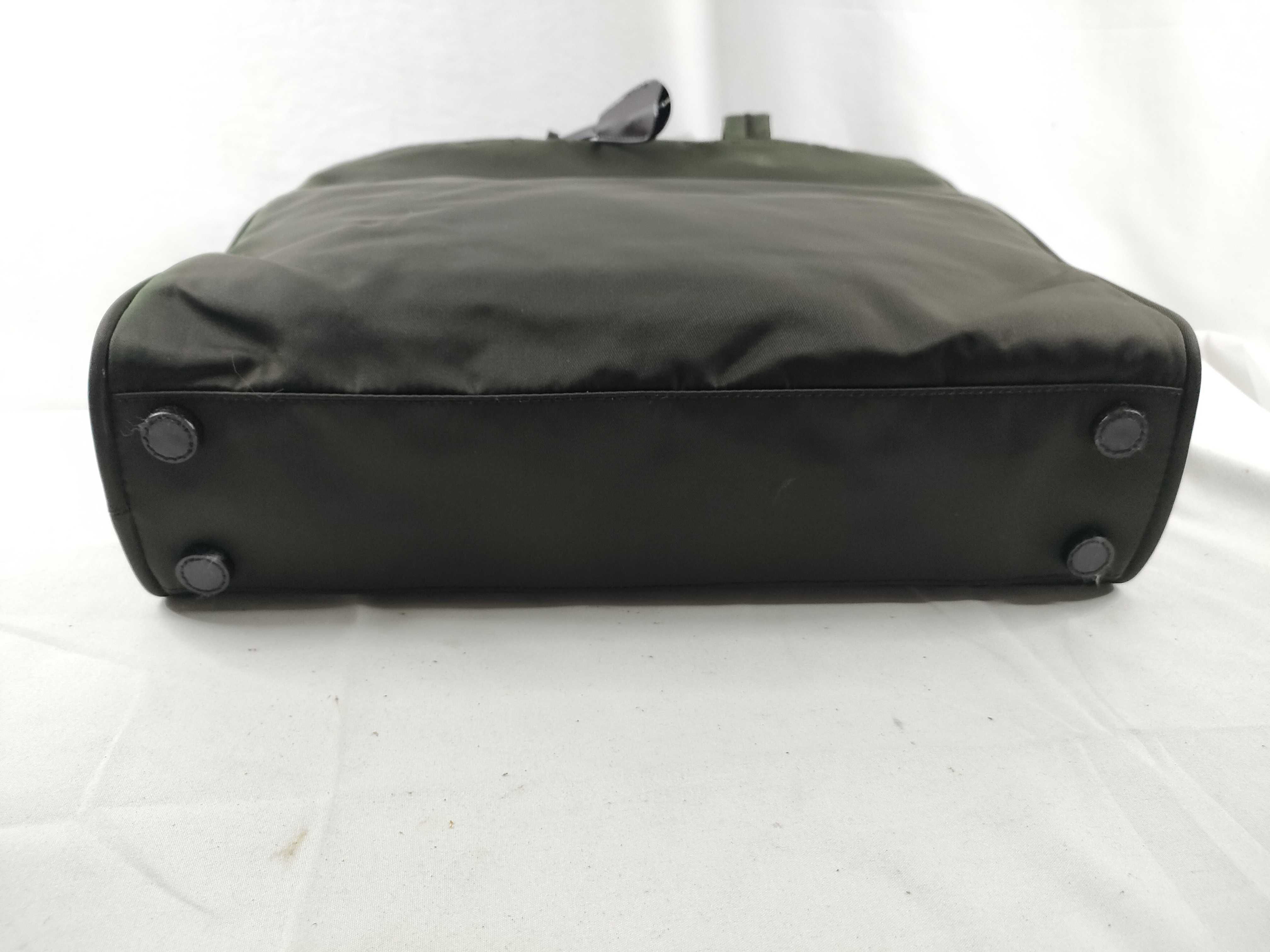 Nylon Briefcase, Khaki Shoulder Bag — view 4
