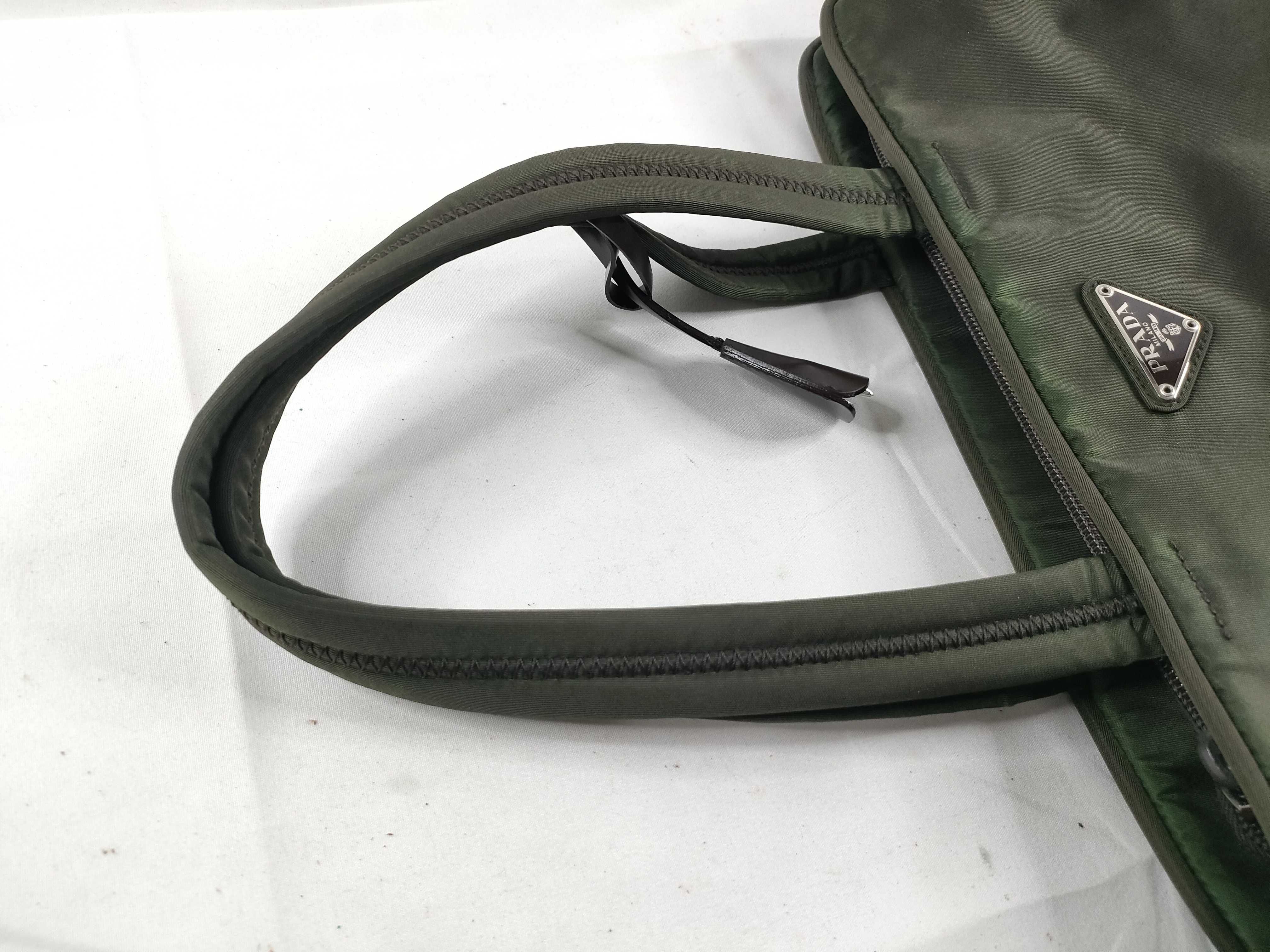 Nylon Briefcase, Khaki Shoulder Bag — view 6