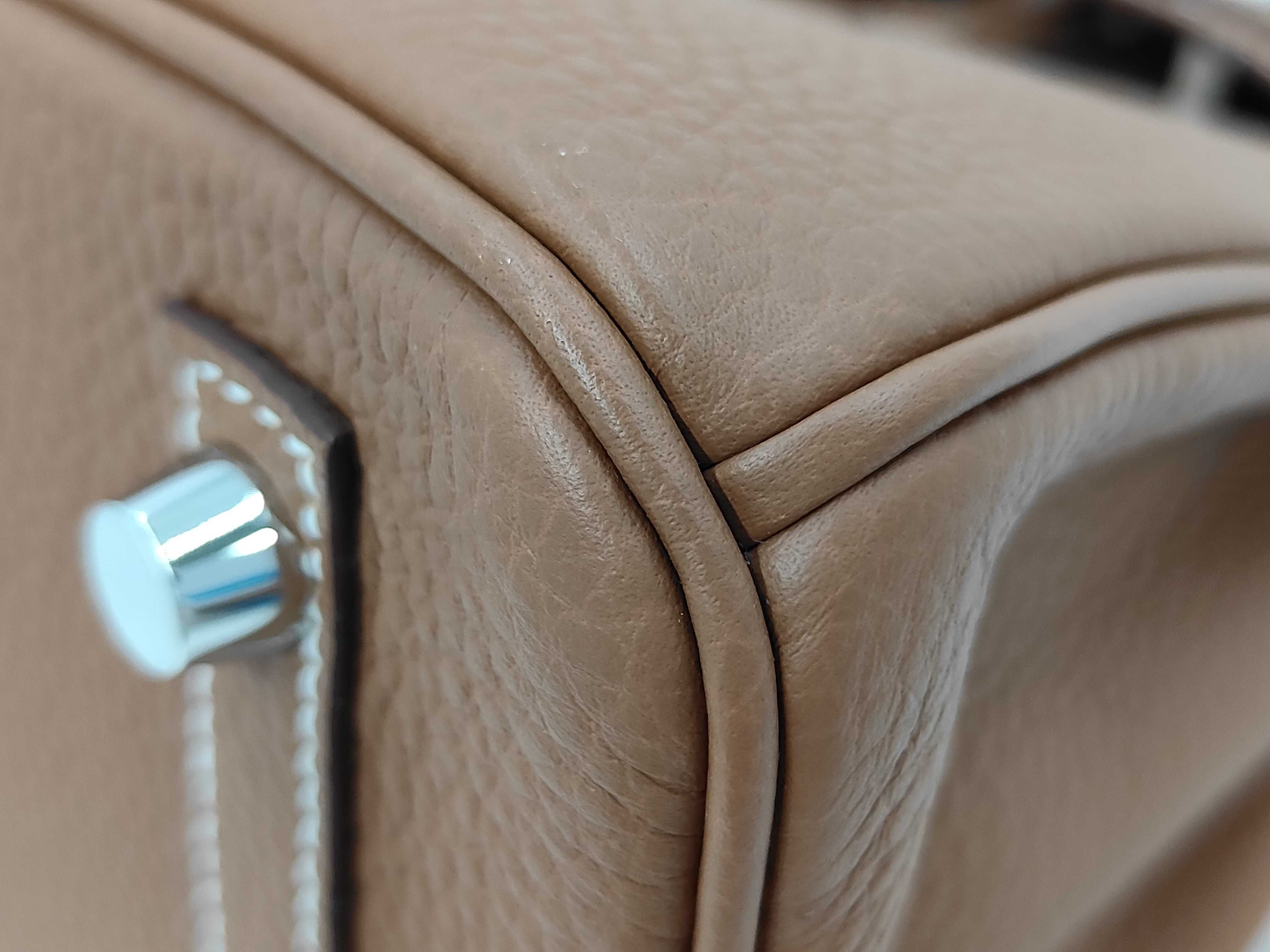 Birkin 25 Togo Gold Matte Silver Hardware K Stamp Handbag — view 6