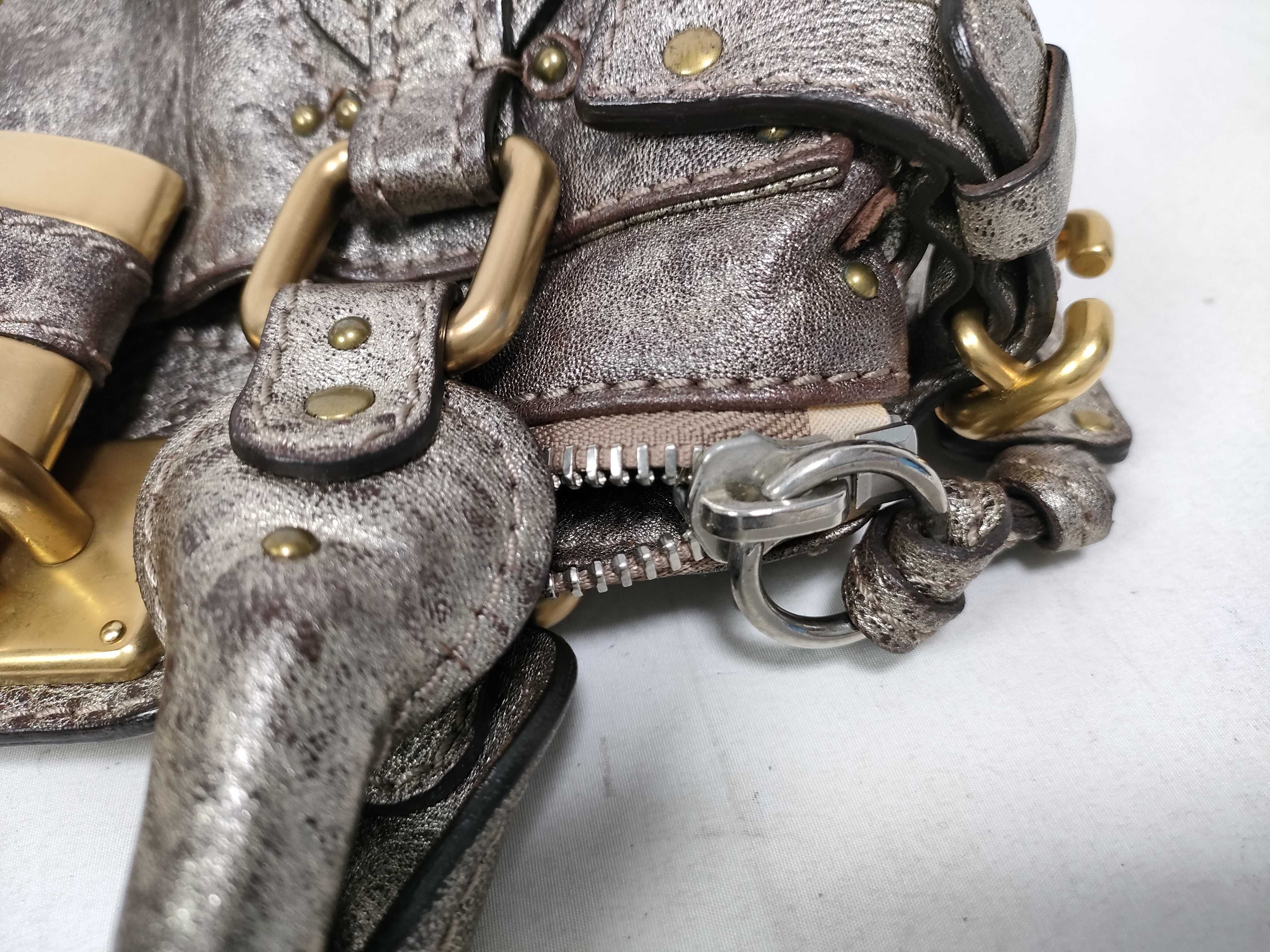 Mini Paddington Handbag, Silver — view 11