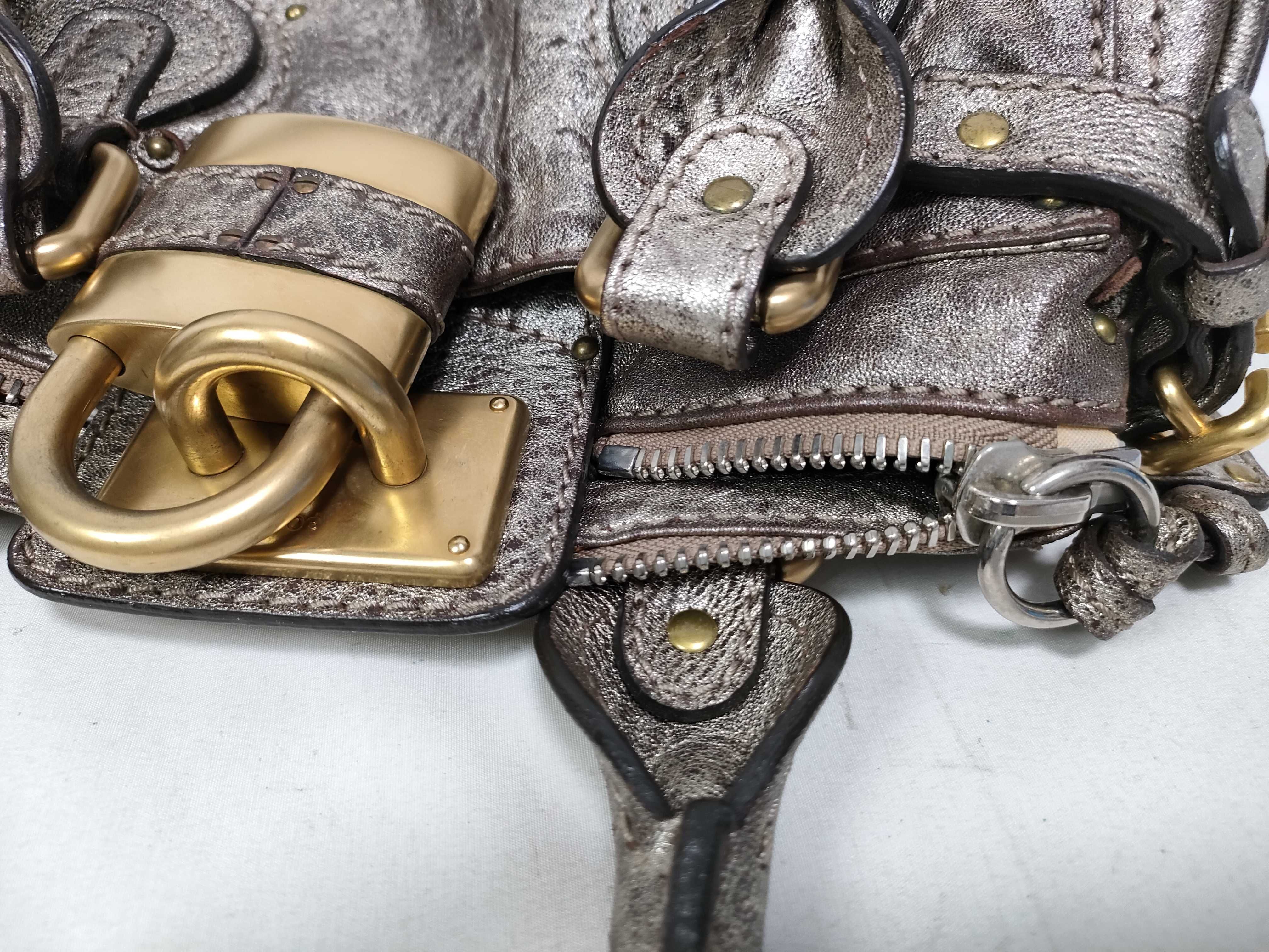 Mini Paddington Handbag, Silver — view 12