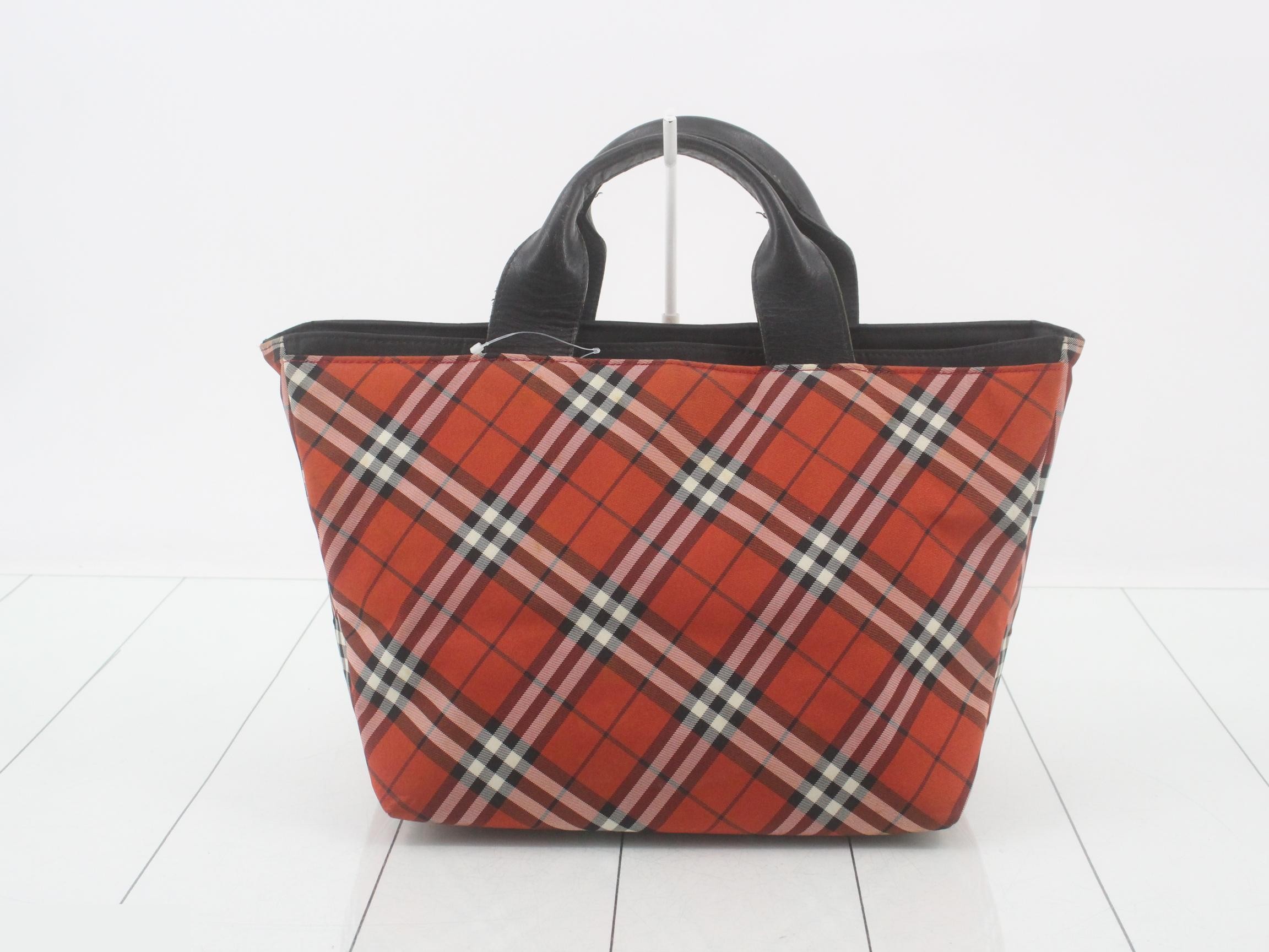Nova Check Tote Bag, Red — view 2